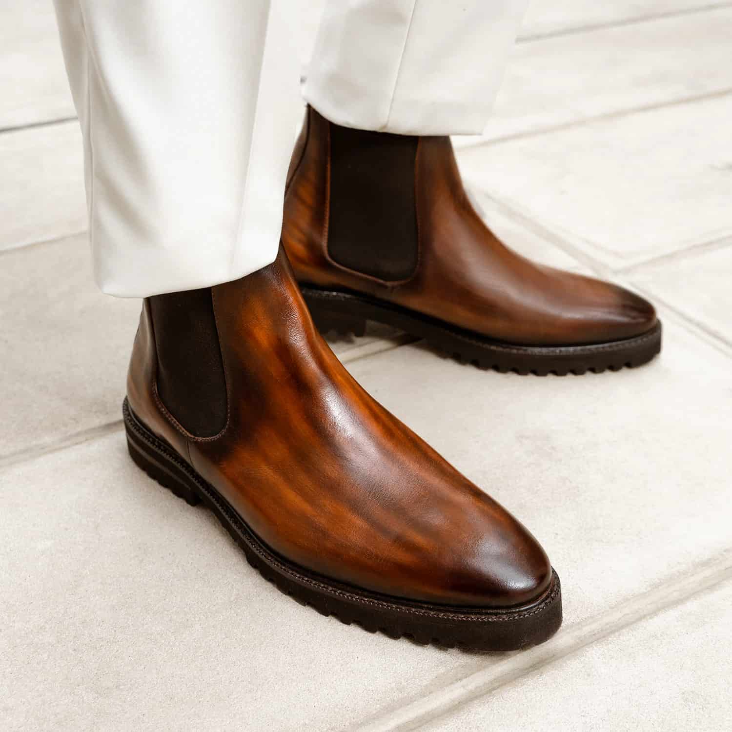 Bota Jacques Cognac Suela Ultraliviana - miniatura 3