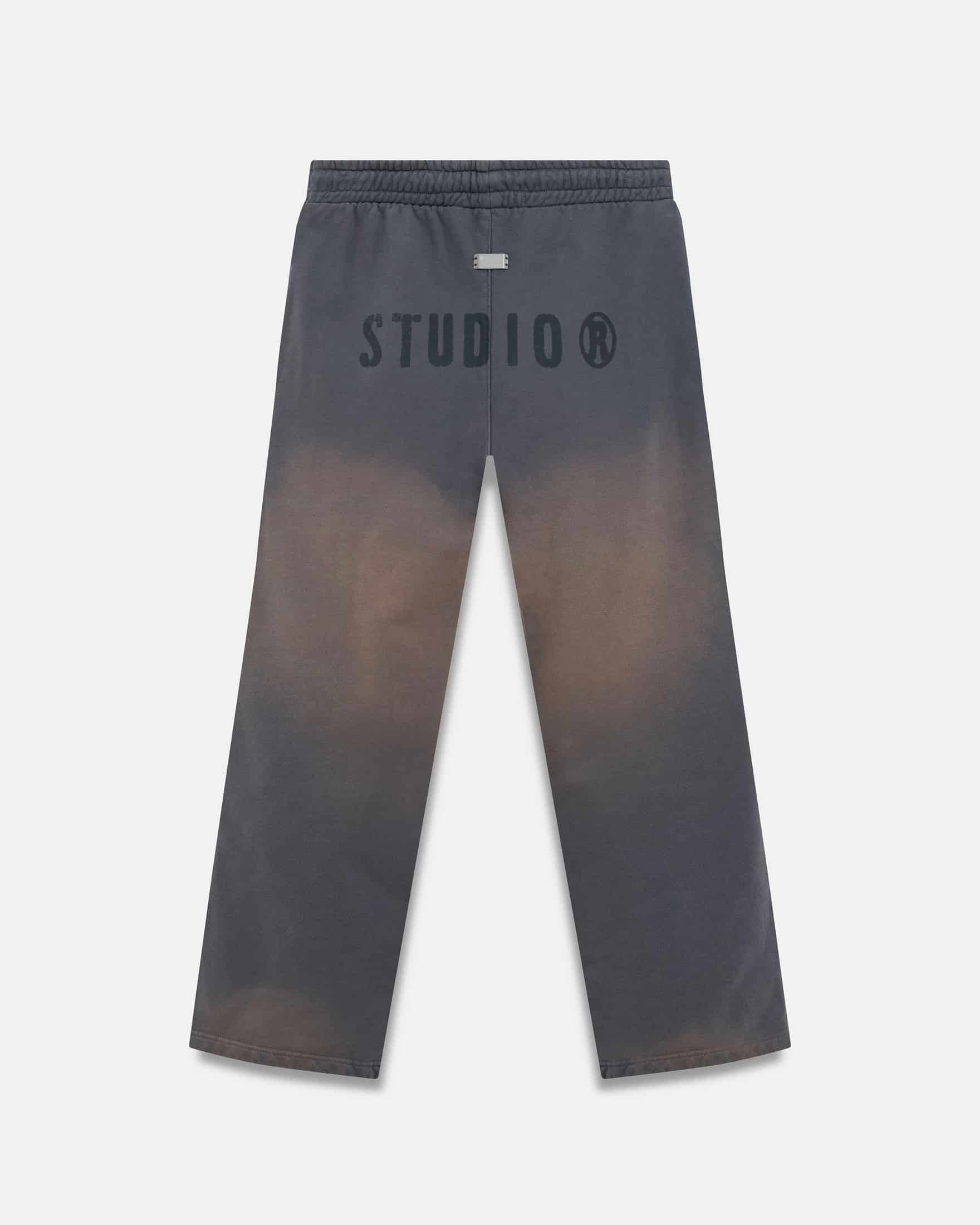 Spring Worn Logo Straight Pants Sandblast Gray - miniatura 3