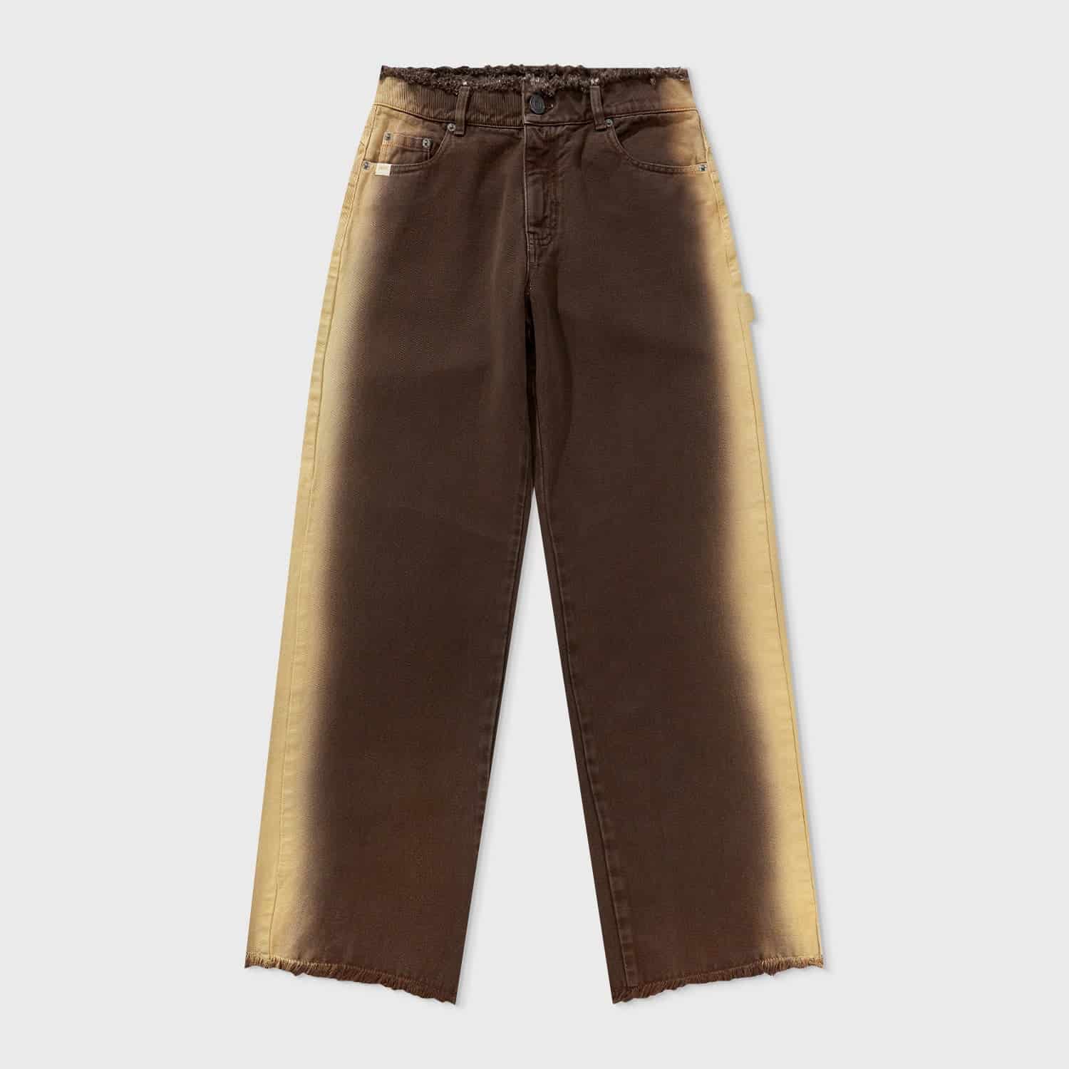 Sideburn Mid-Rise Pants - Brown - miniatura 1