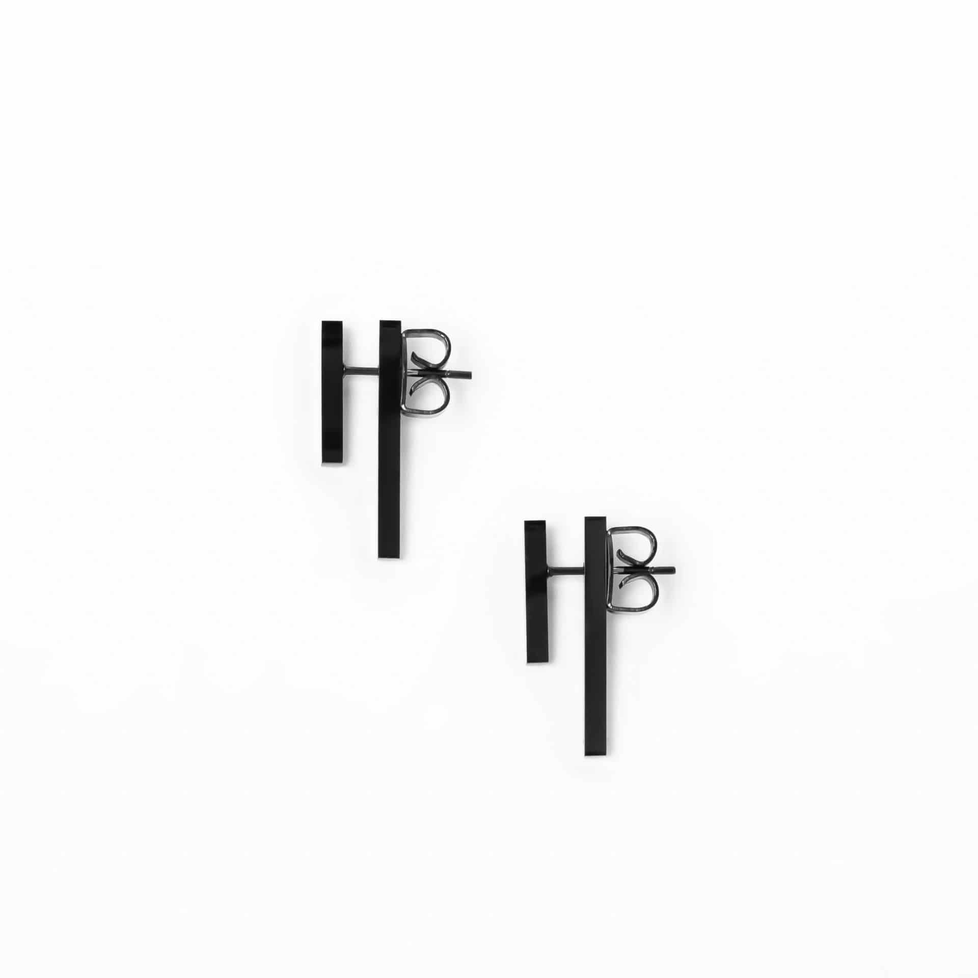Aretes Bastoni Mini Negro - miniatura 5