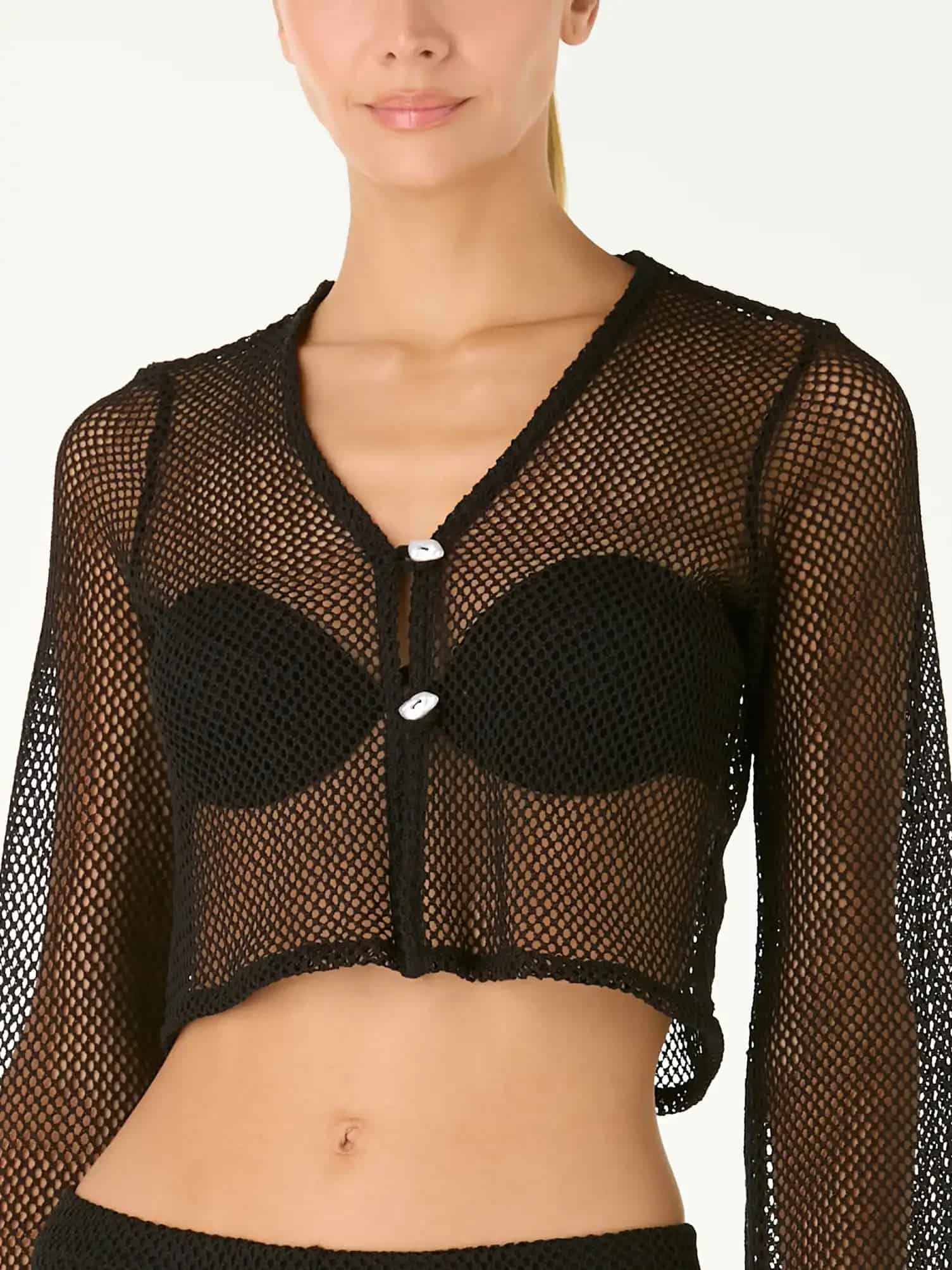 Camisa Lora Net Black - miniatura 3
