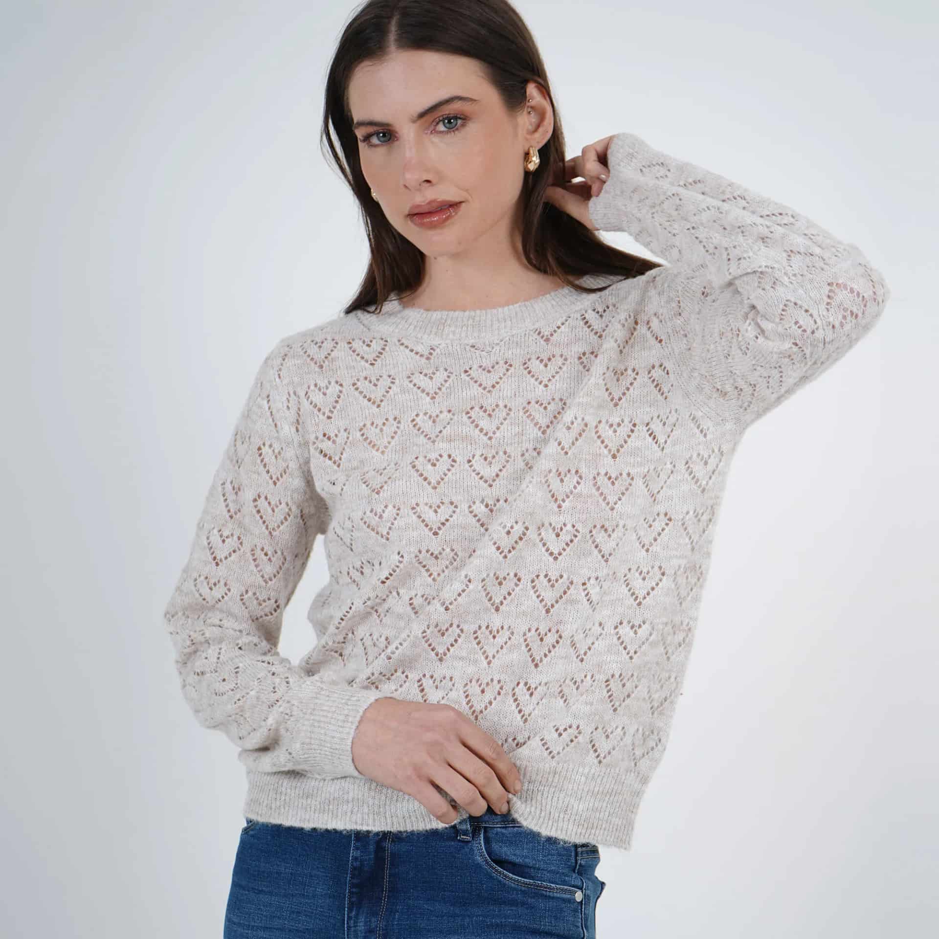 Sweater Cuello Redondo Manga Larga - miniatura 3