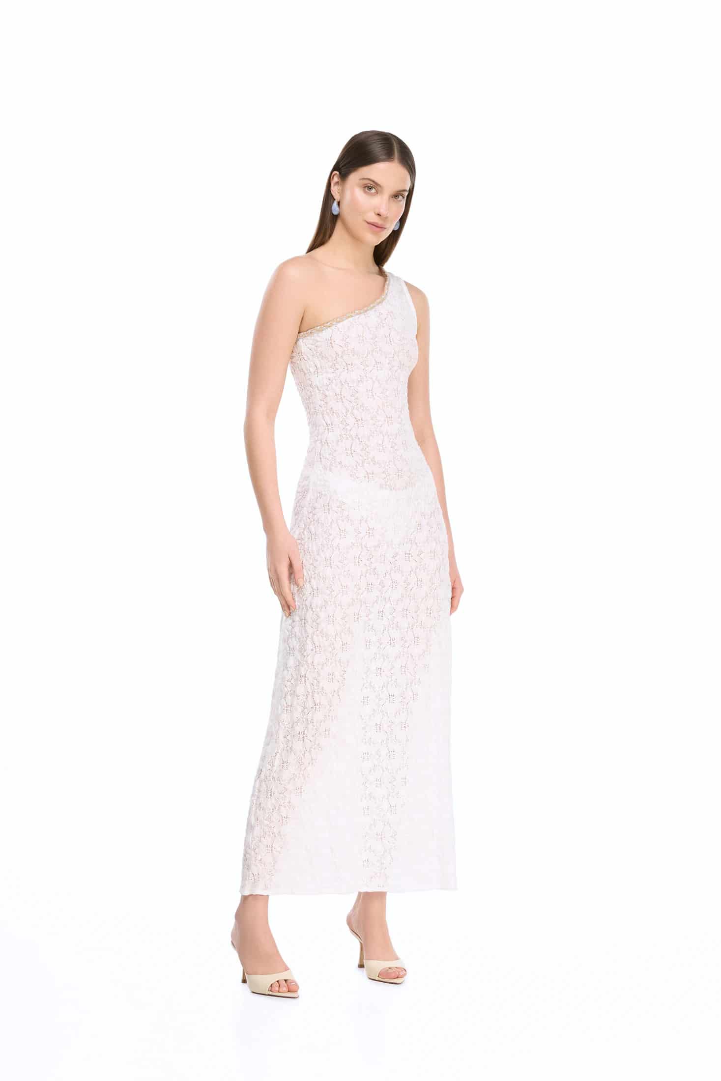 KOA MAXI DRESS WHITE - miniatura 1