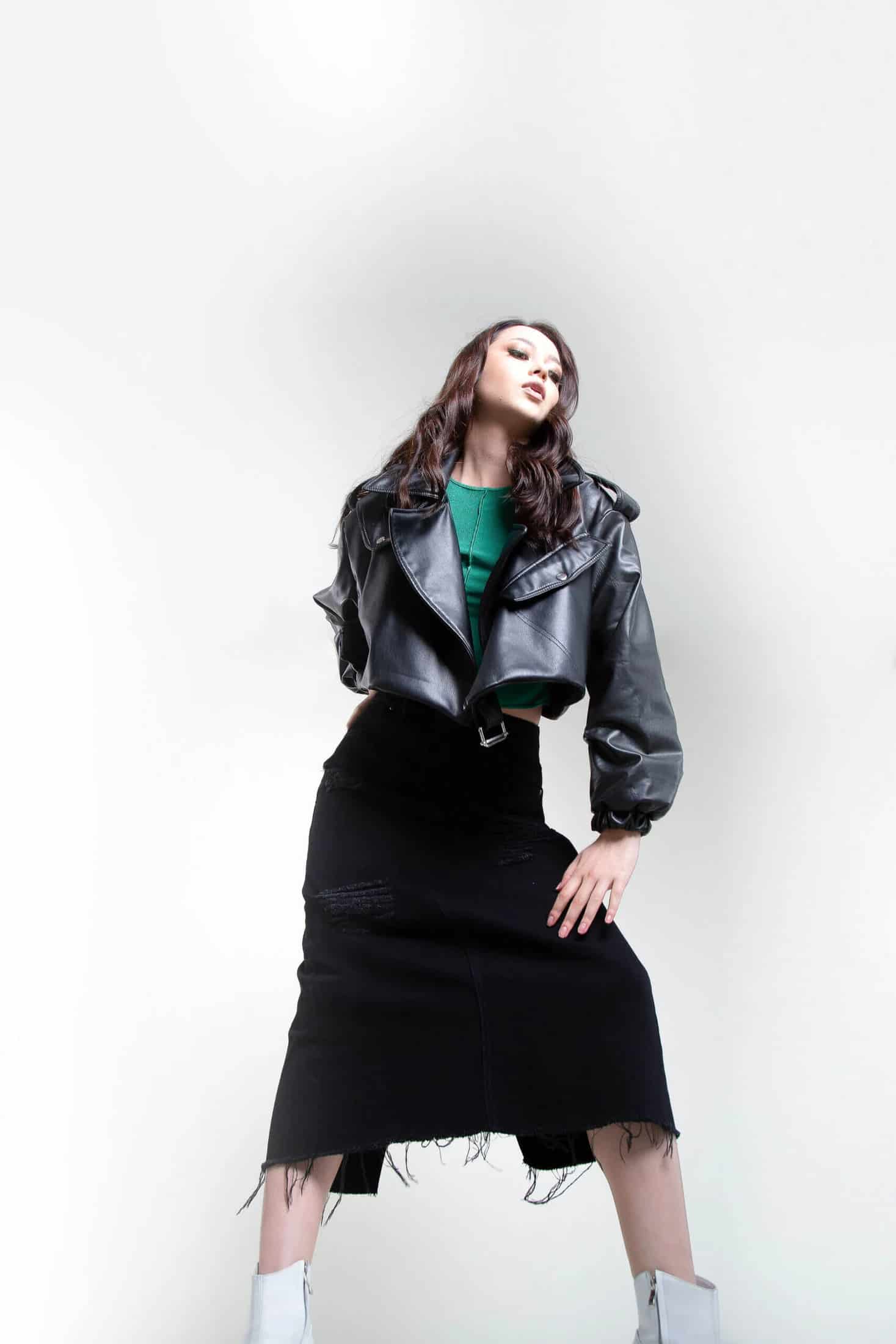 Falda Trendy Denim Negro - miniatura 4