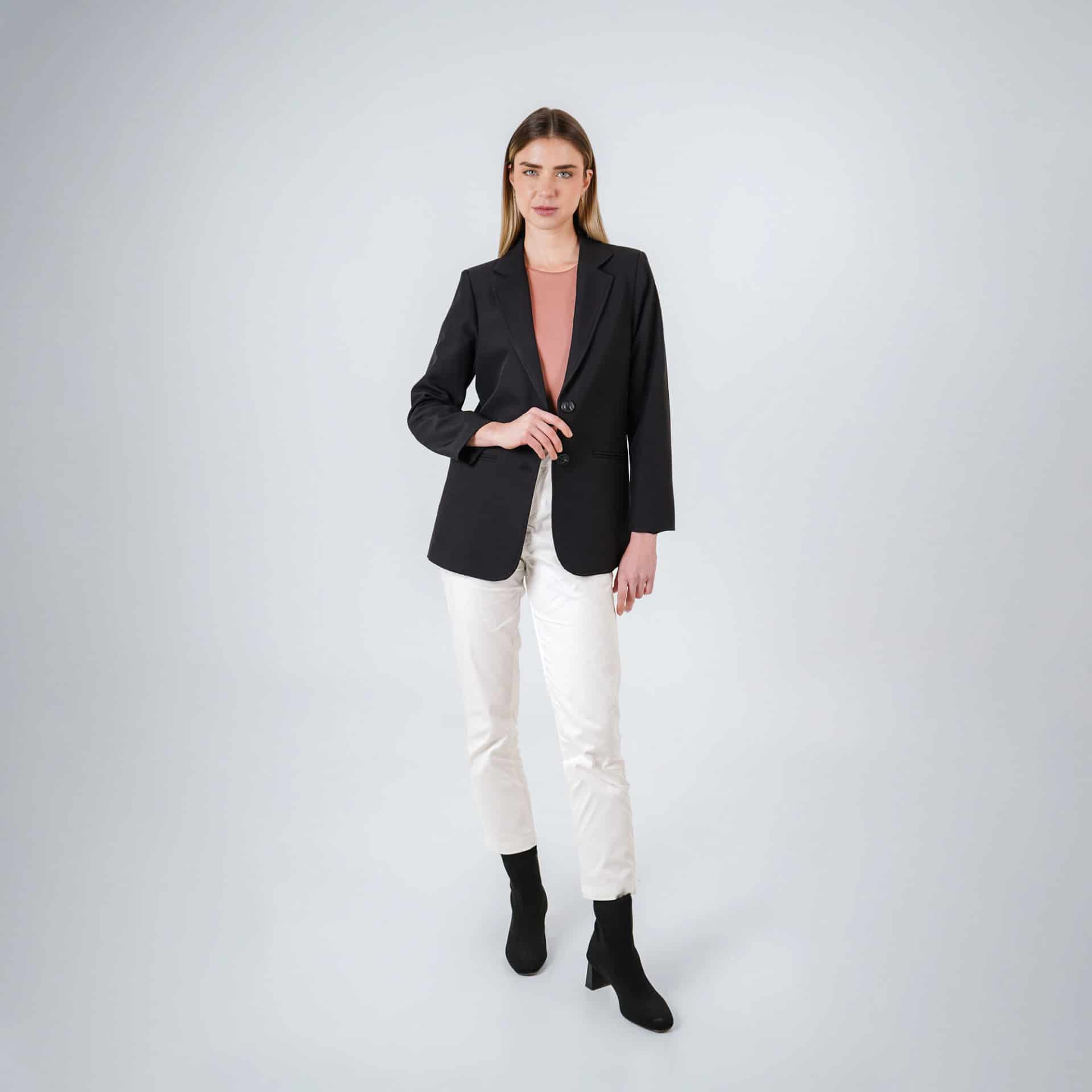 Chaqueta blazer cuello solapa - miniatura 2
