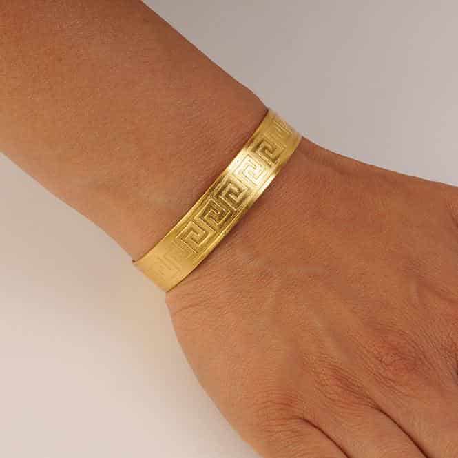 Brazalete de Aro Decoración Precolombina - miniatura 2