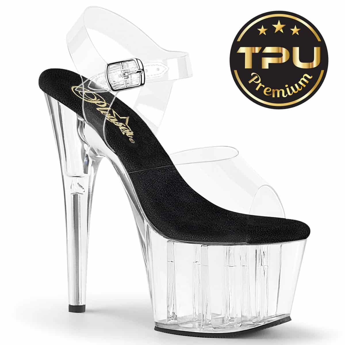 Pleaser Adore 708 Premium Transparente · Tacón 17.8 cm - miniatura 1