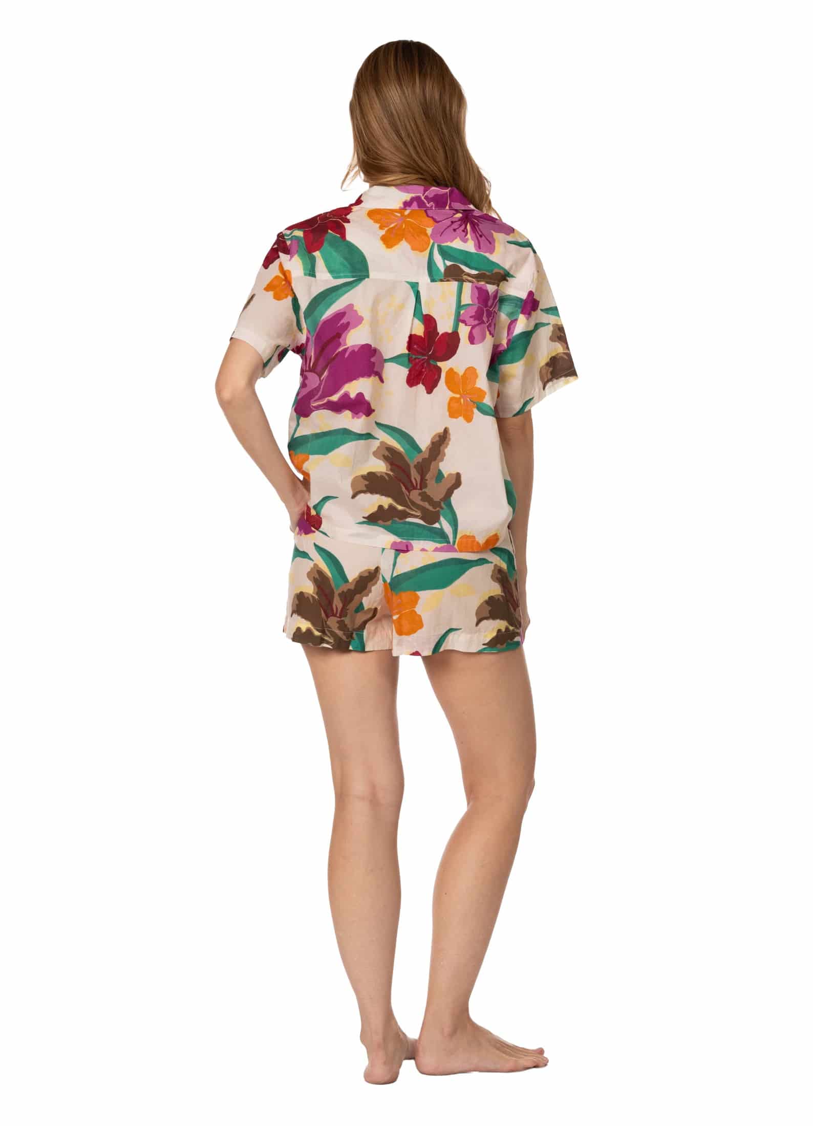 FLOWERS PIJAMA SET SHORT 23167 - miniatura 3