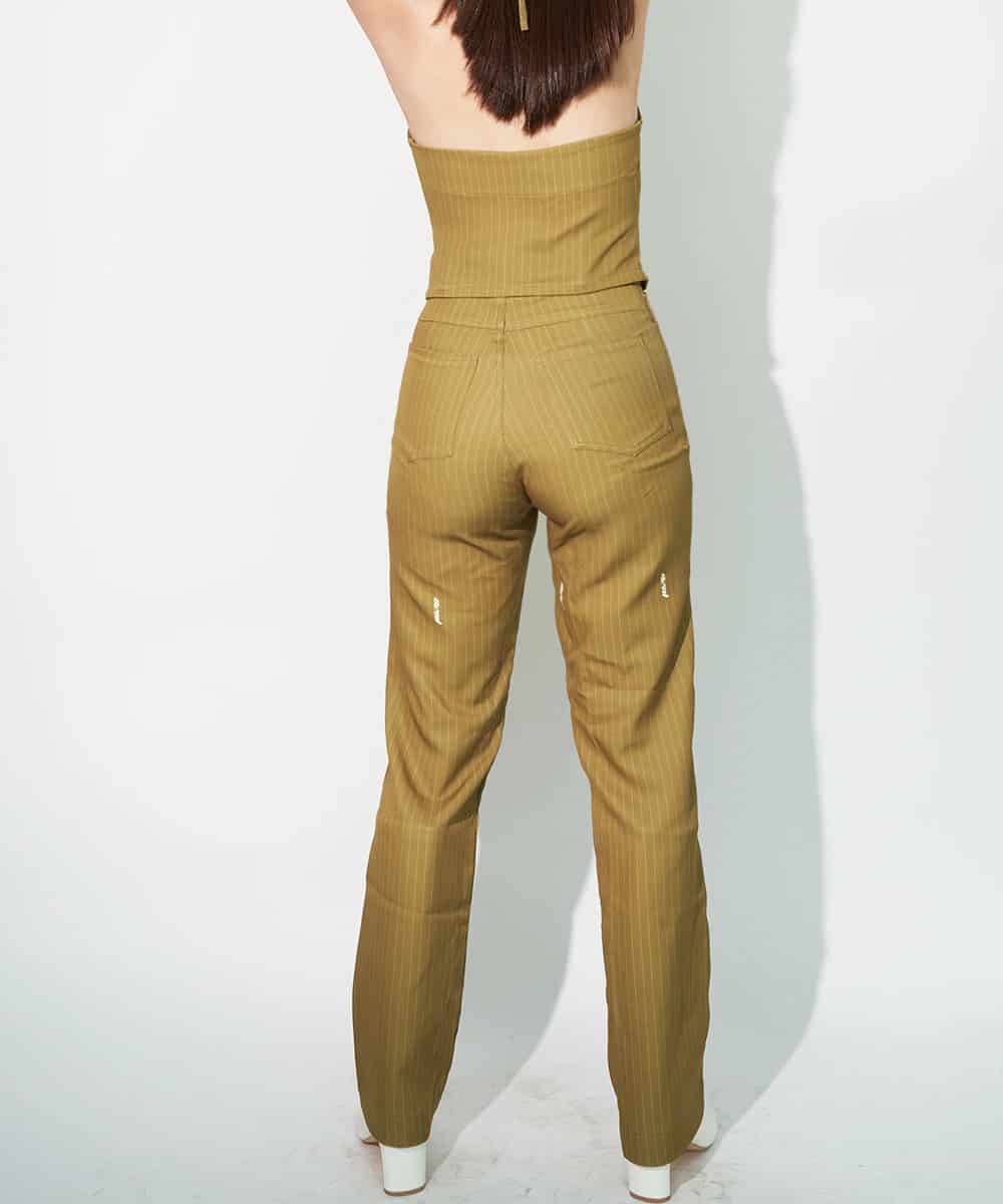 Howdy Pants in Green Pinstripe - miniatura 3