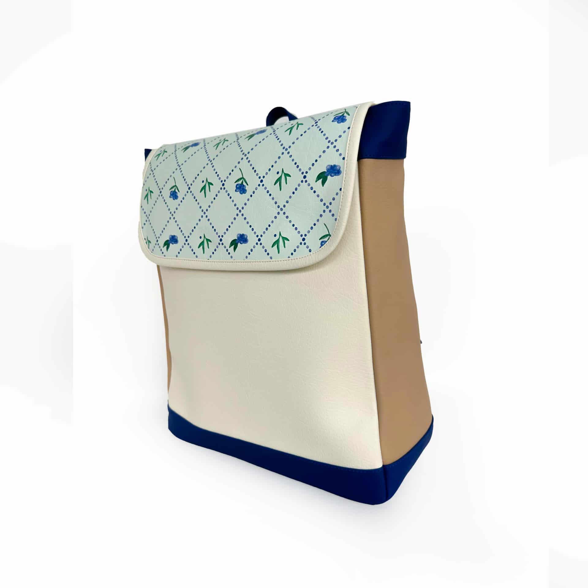 Morral Para PC Azul Con Beige Dessert Time - miniatura 2