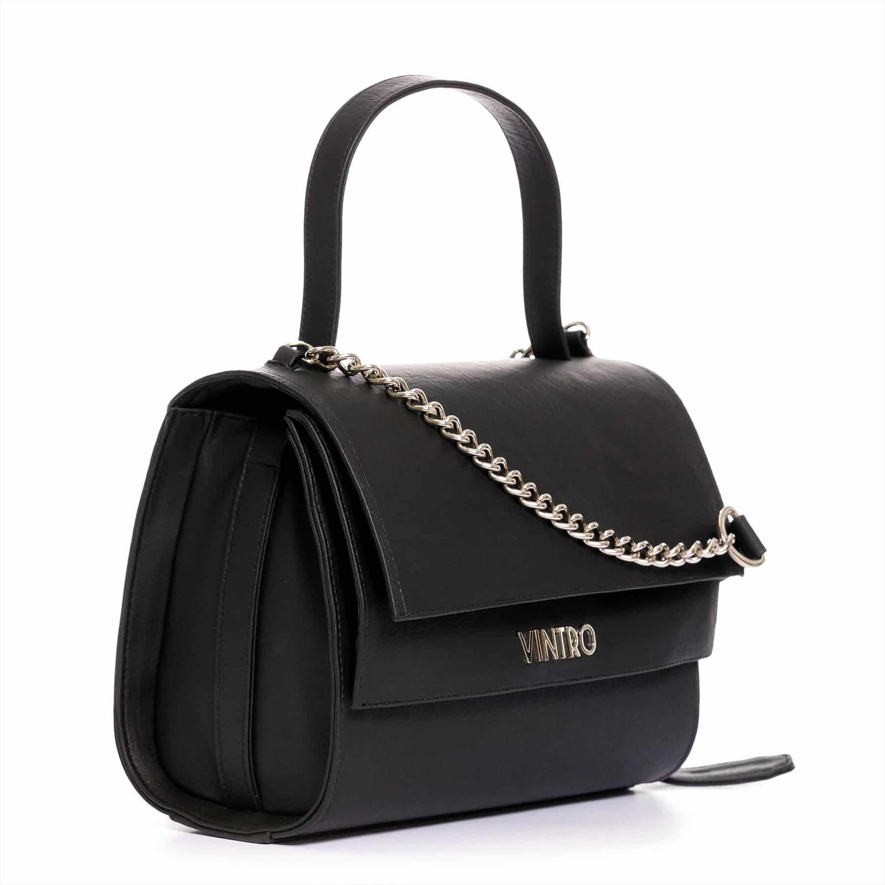 Cartera Para Mujer Dandy Negro Con Cargadera En Cadena - miniatura 2