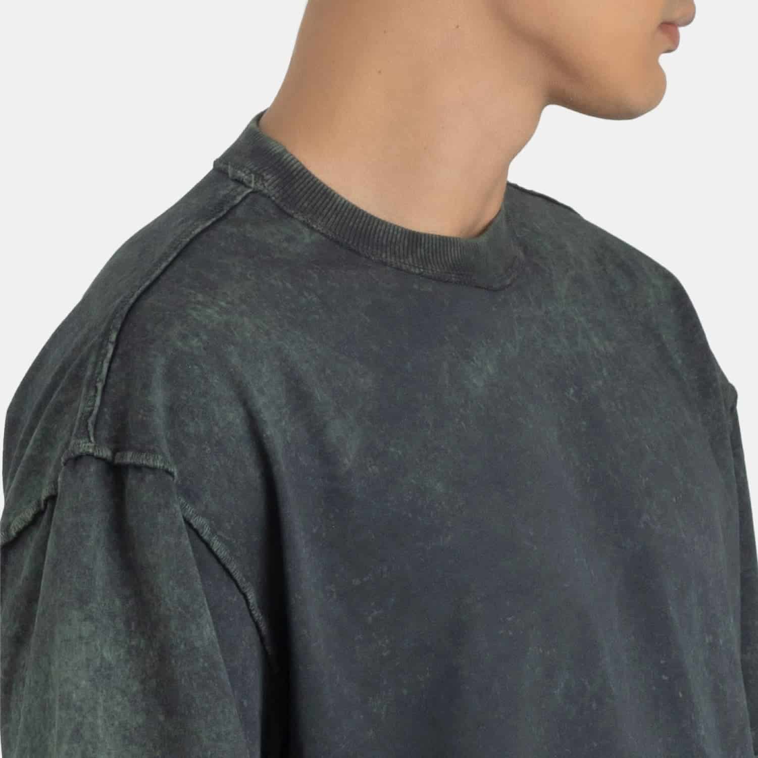 Acid Washed Boxy Tee Green - miniatura 4