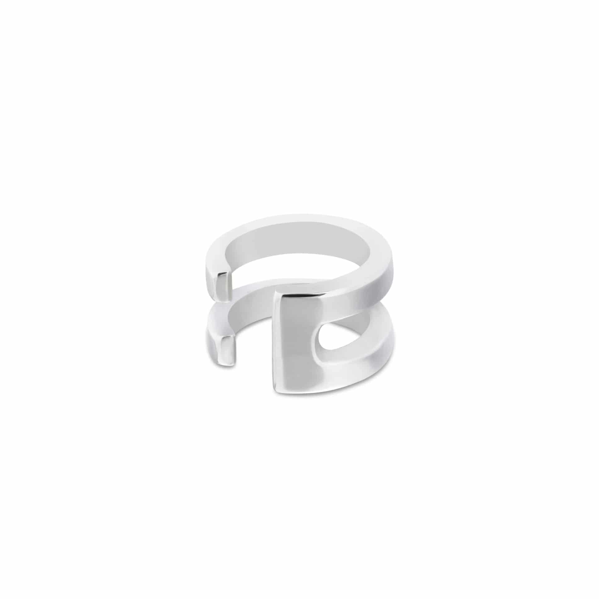 DOUBLE | EARCUFF EN PLATA 950 - miniatura 2