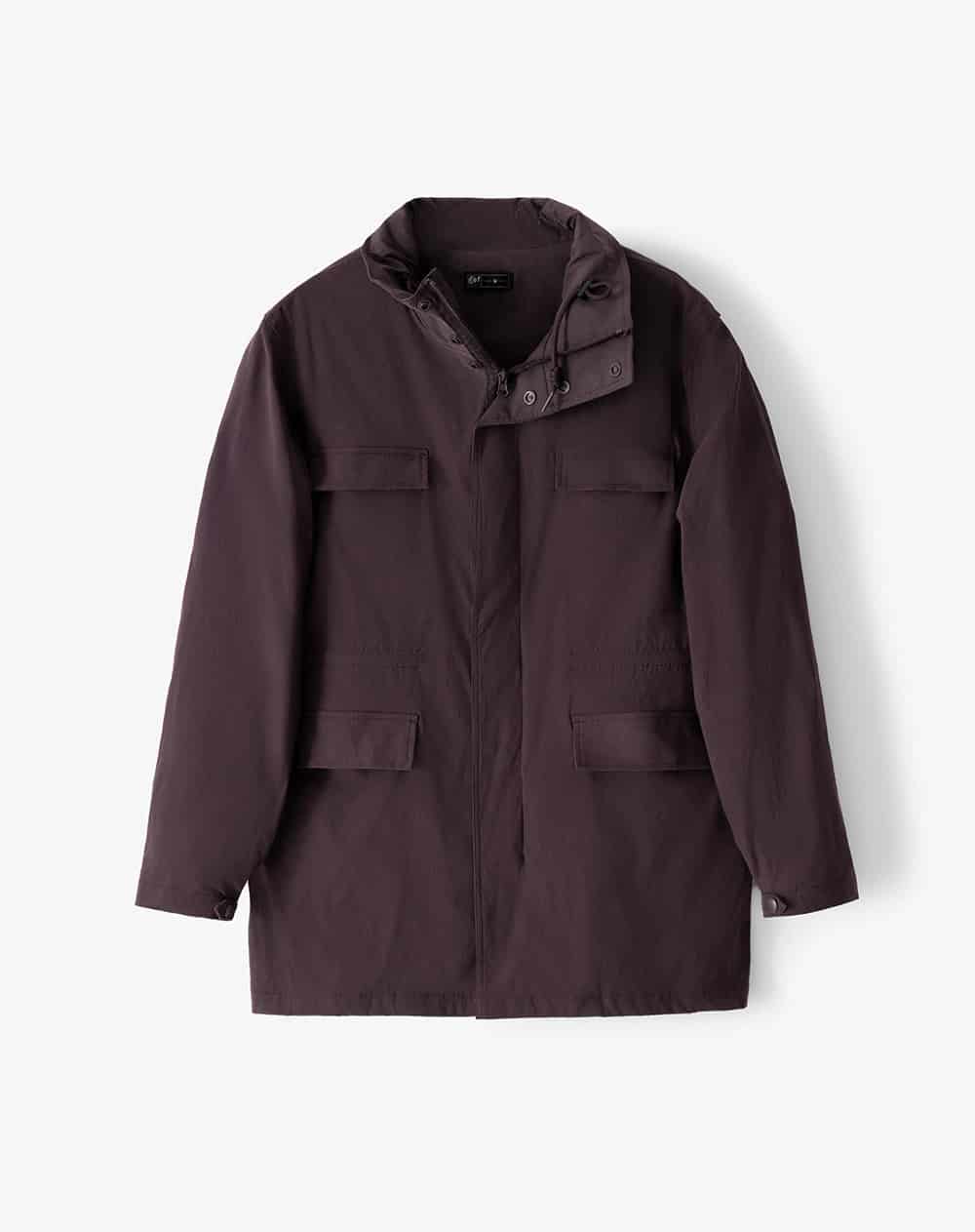 Chaqueta rompevientos regular vinotinto hombre - miniatura 1
