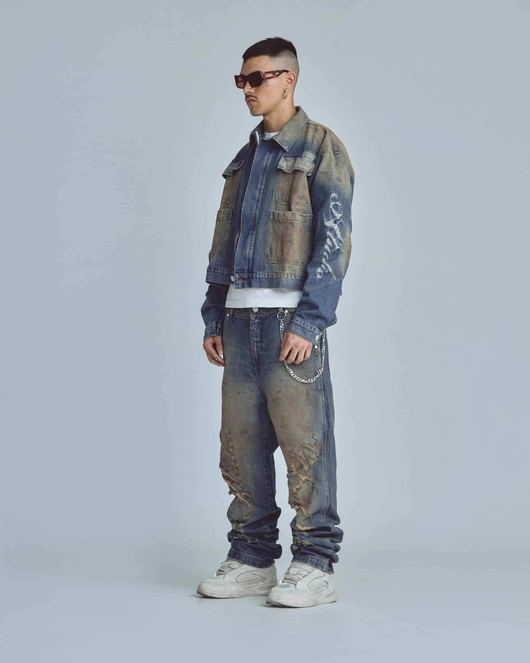 Stardust Undgld Studio Boxy Fit Jacket Mechanic Blue - miniatura 5