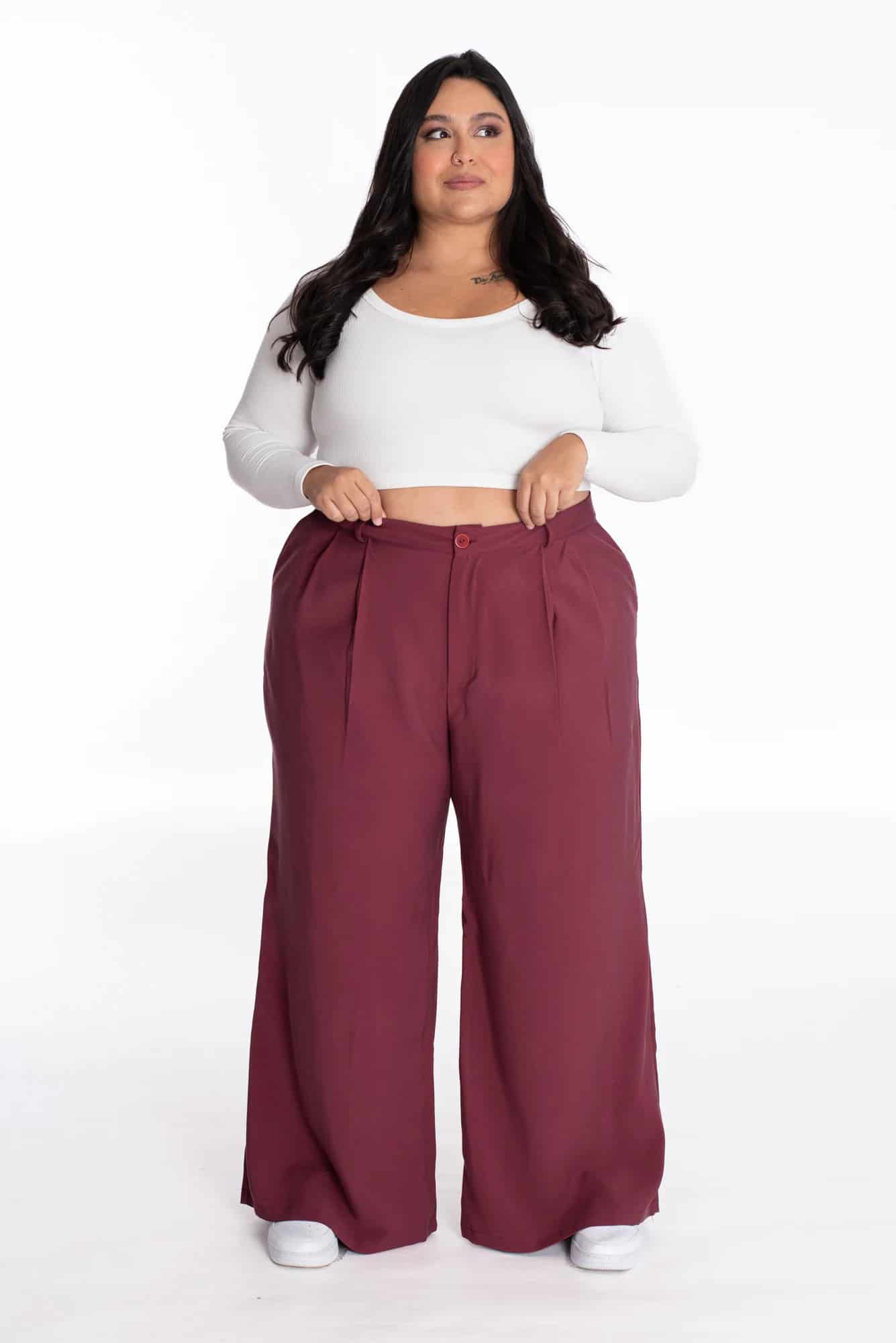 Pantalón Larisa Vino Tinto - miniatura 2