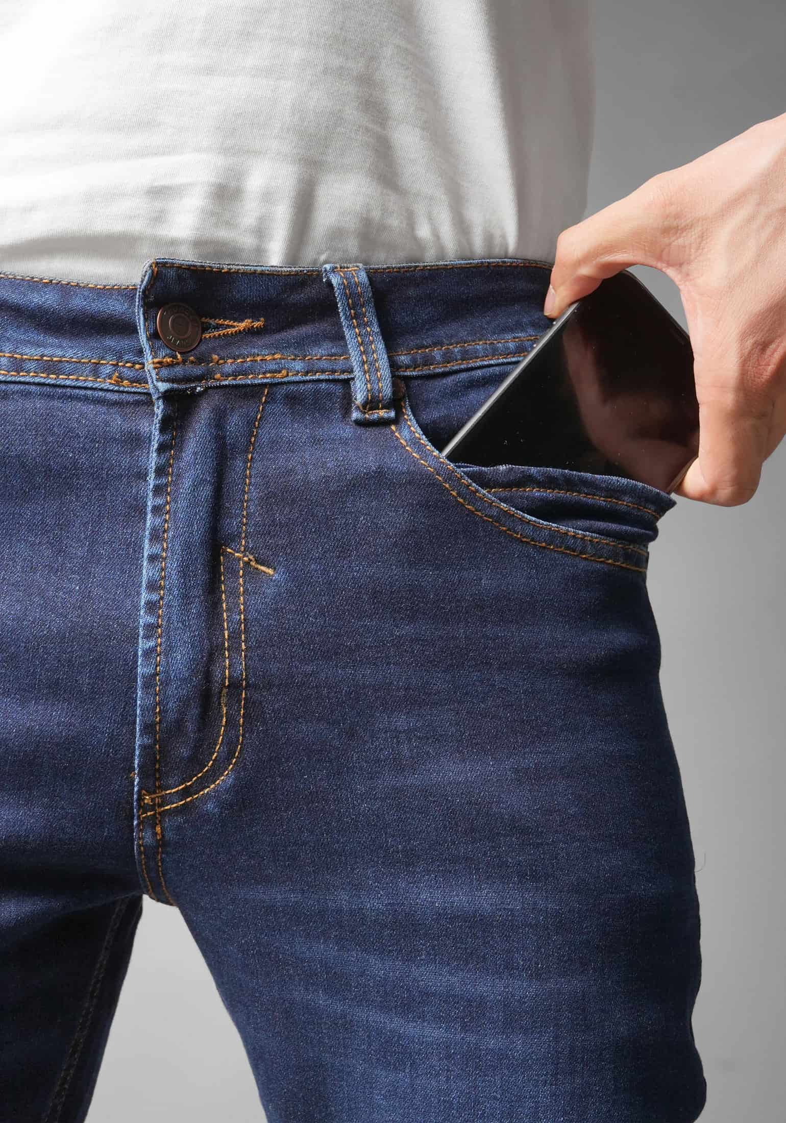 Jean para Hombre en Tono Azul Oscuro Thunder - miniatura 3