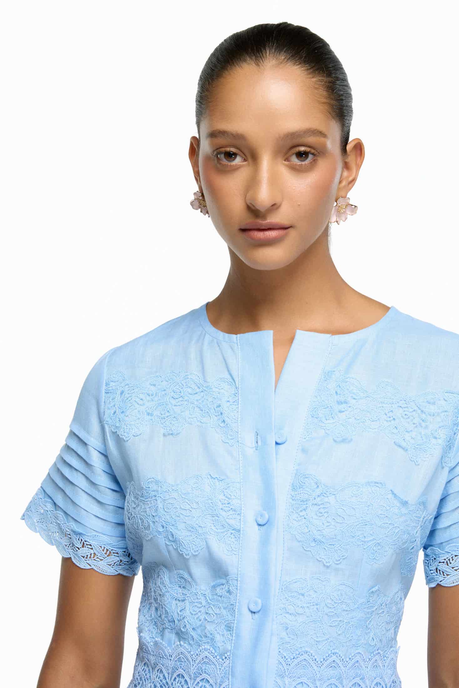 CHLOE MINI DRESS BLUE - miniatura 2