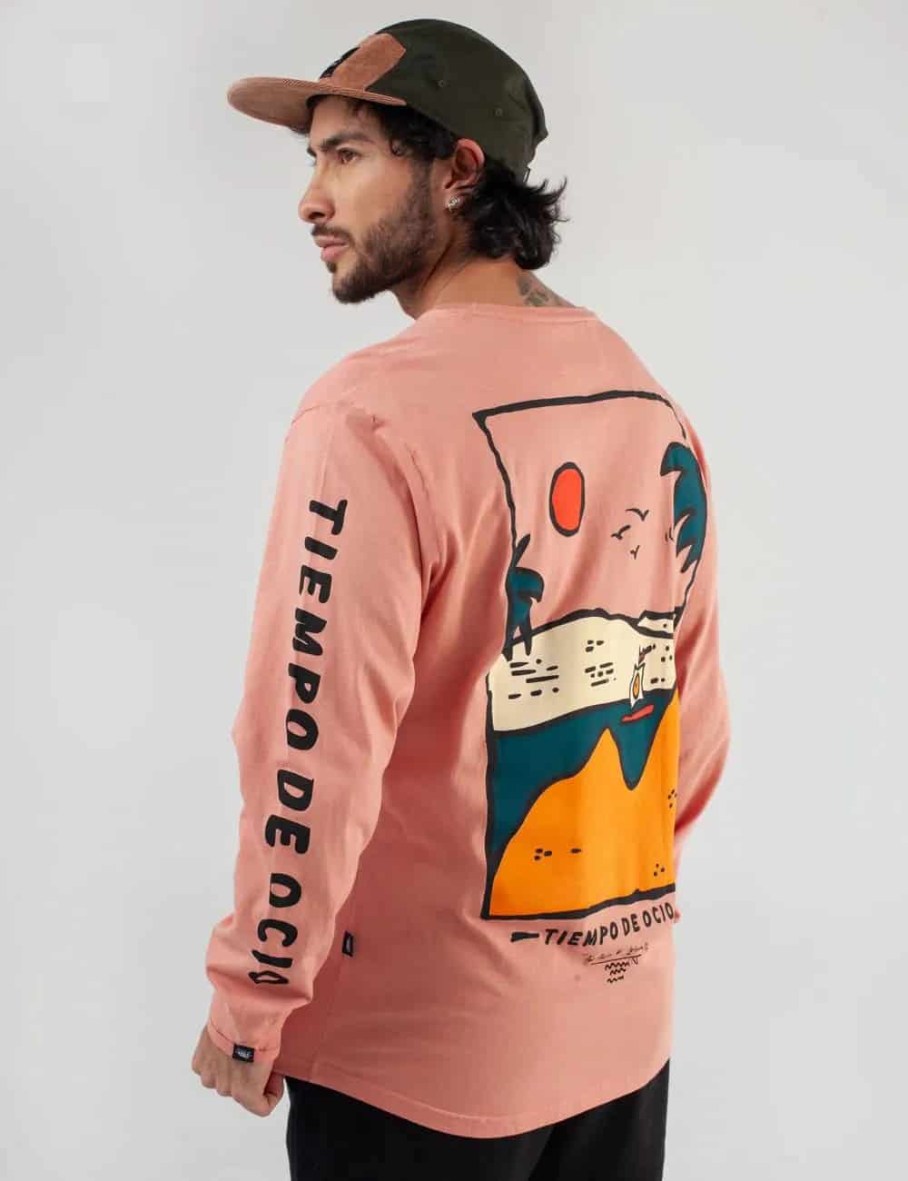 Camibuso Regular Fit Tiempo de Ocio Salmón Hombre - miniatura 13