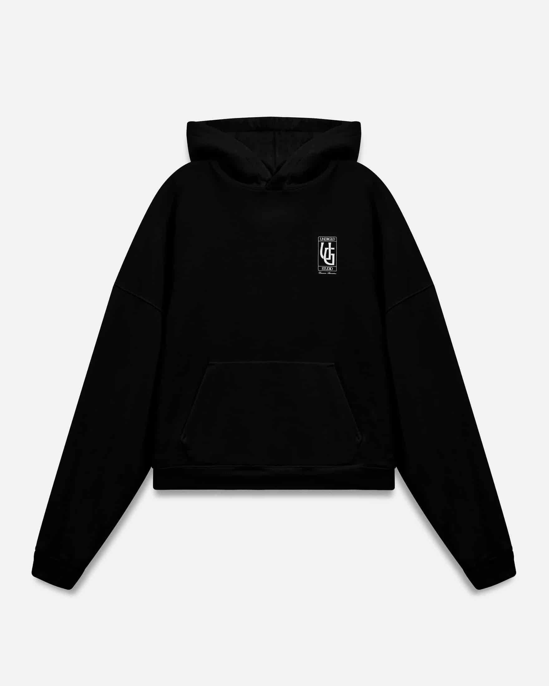 Line UG Frame Boxy Fit Hoodie Black - miniatura 3