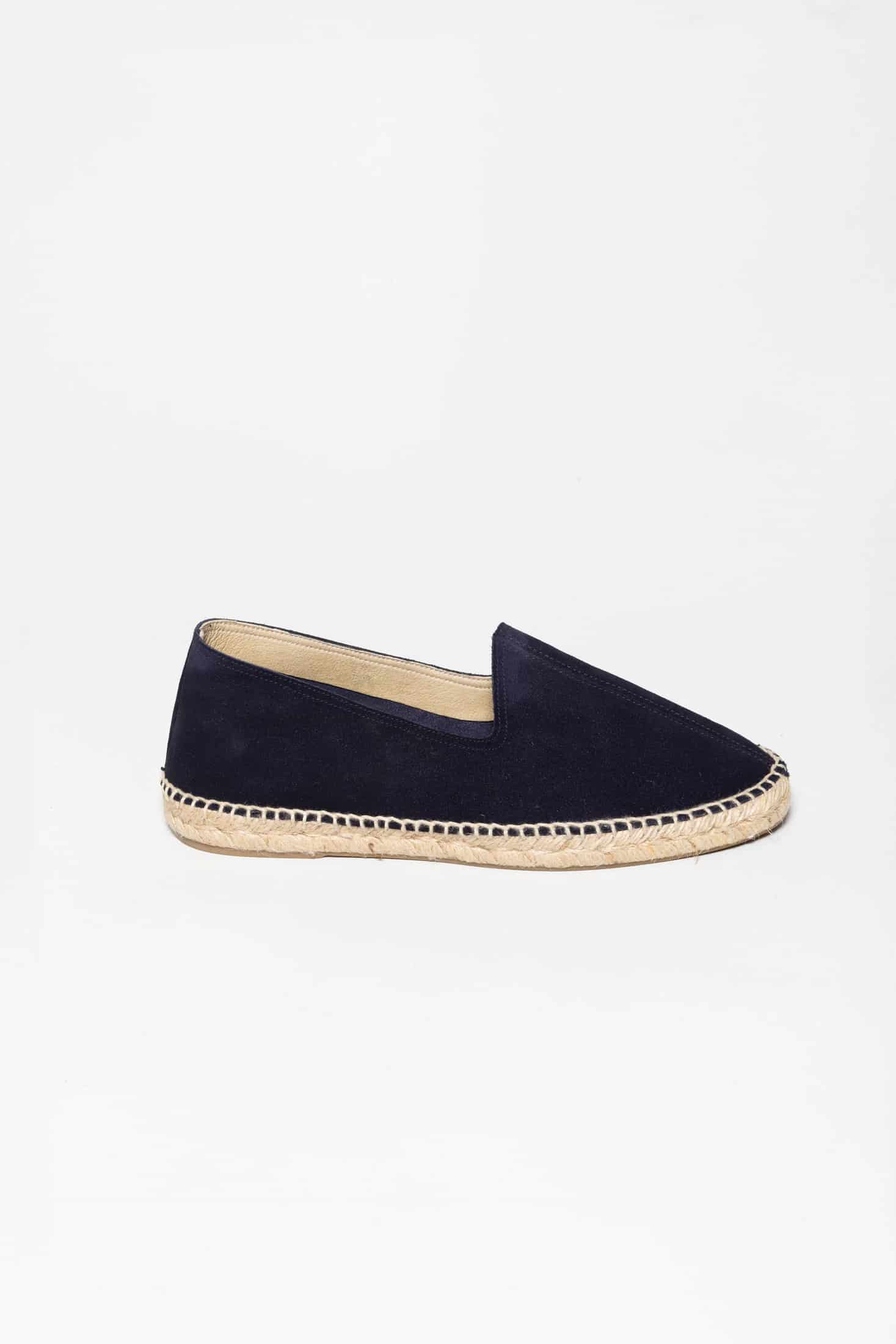 Men's leather espadrille navy - miniatura 1