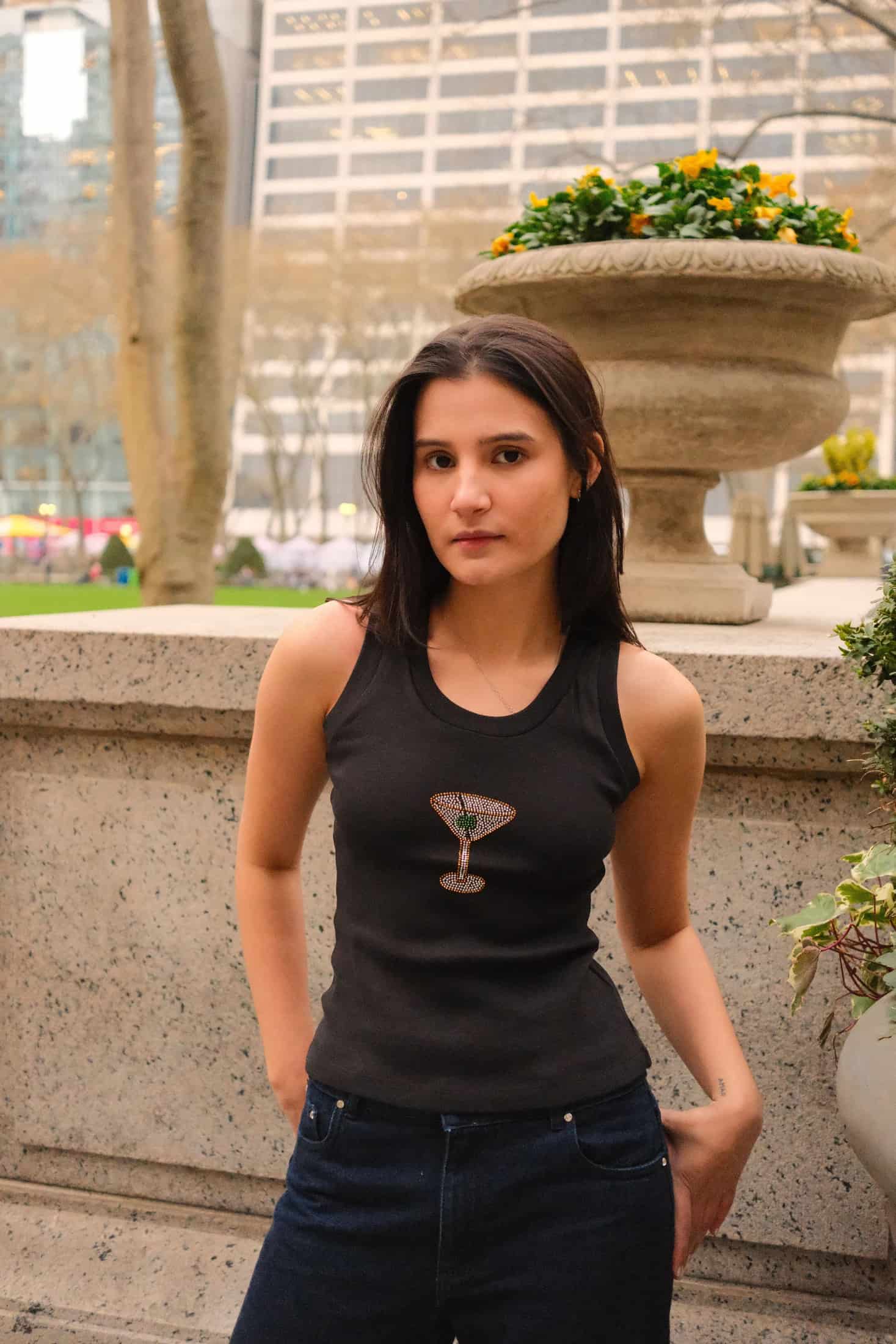 Martini Tank Top (Black) - miniatura 1