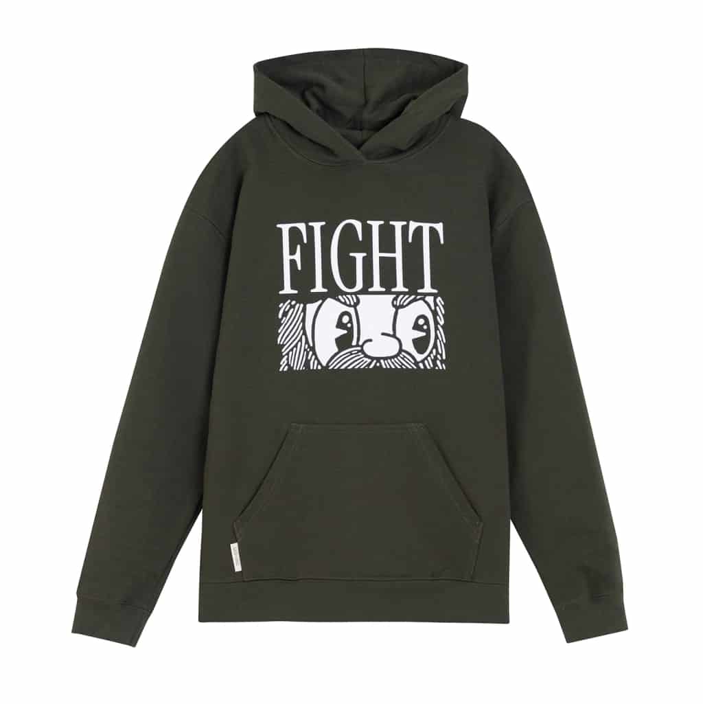 Hoodie Fight (verde) - miniatura 1