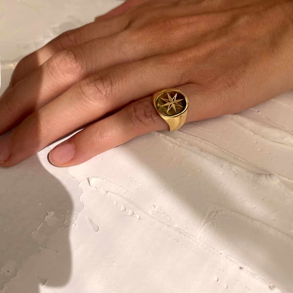 ANILLO ESTRELLA ORO - miniatura 1