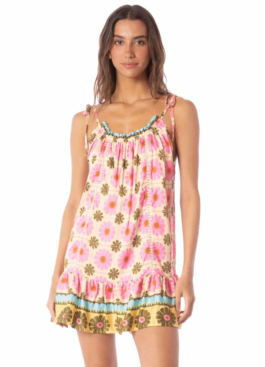 Maaji Pastel Flourish Magnolia Short Dress - miniatura 1