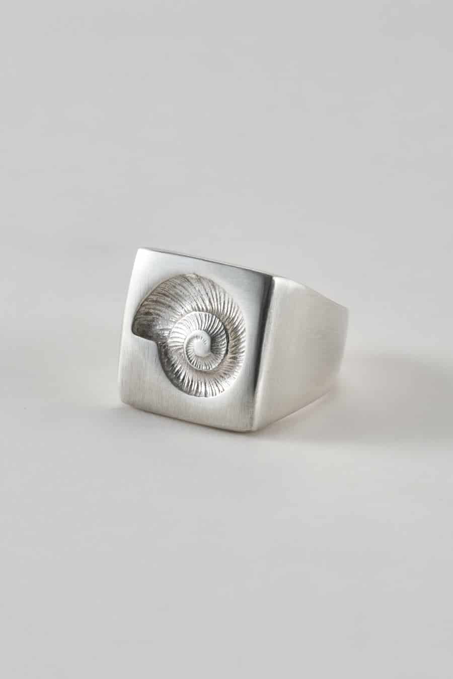Anillo nautilus plata - miniatura 1