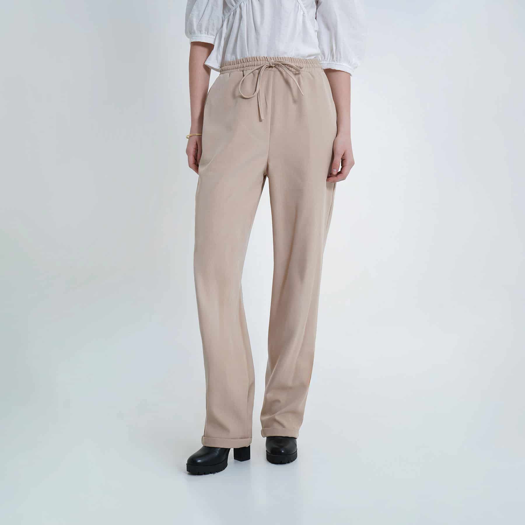 Pantalón recto con elastico y cintura - miniatura 11