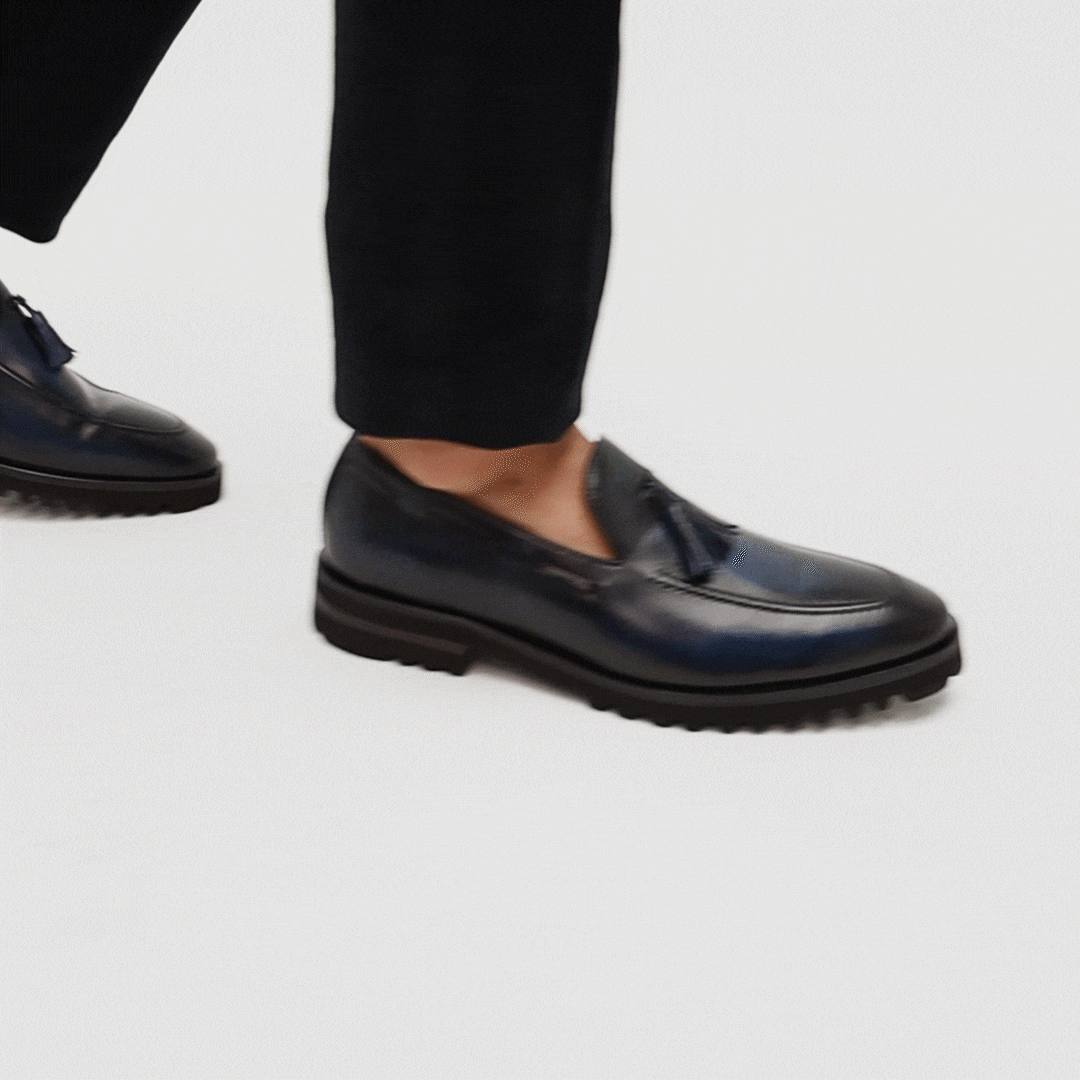 Mocasín Venetto Azul Suela Ultraliviana - miniatura 4