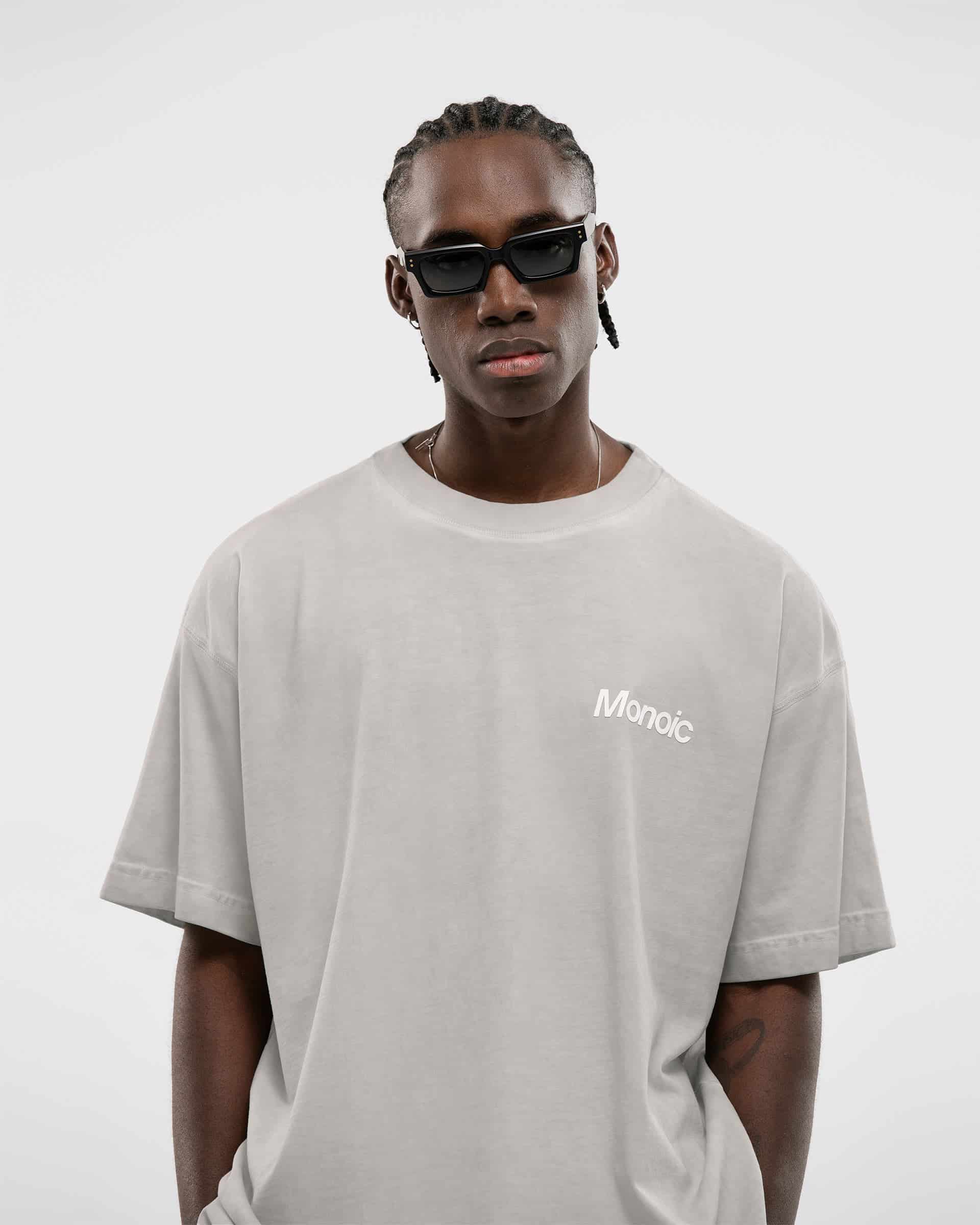 Camiseta Logo Oversized V2 - Gris Desgastado - miniatura 2