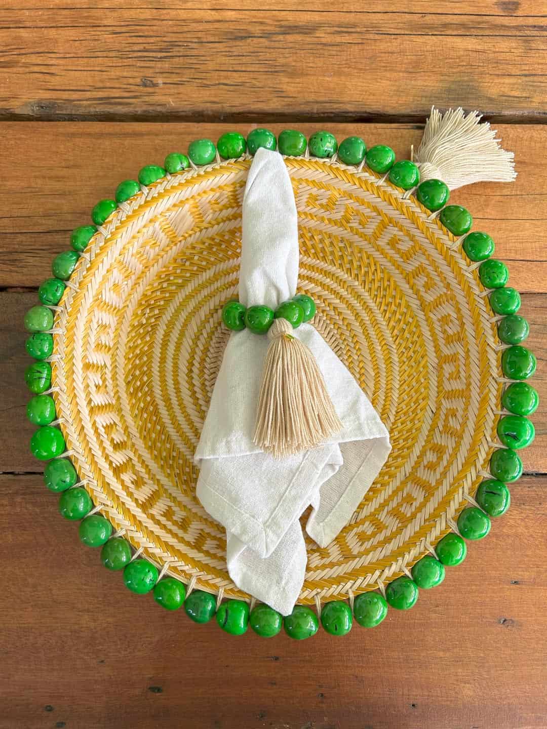 Set de 4 servilleteros de Taguas Verde - miniatura 1