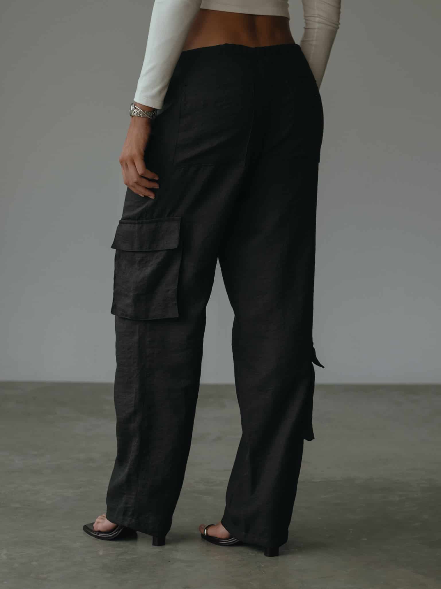 LIGHT CARGO PANT - BLACK - miniatura 9