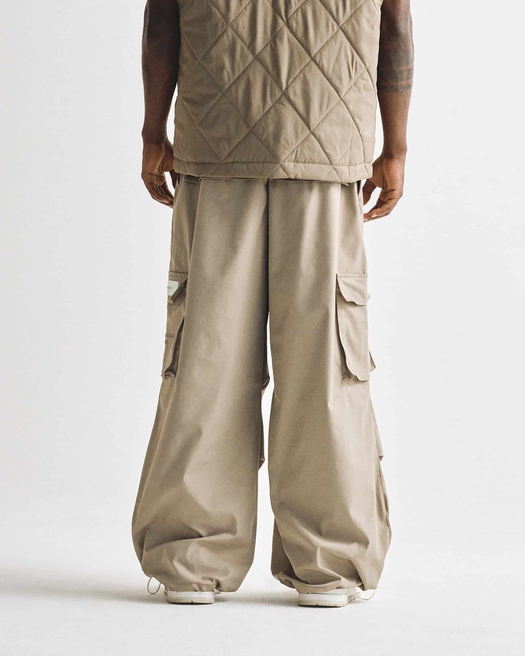 Basics Parachute V2 Cargo Pants Cream - miniatura 9