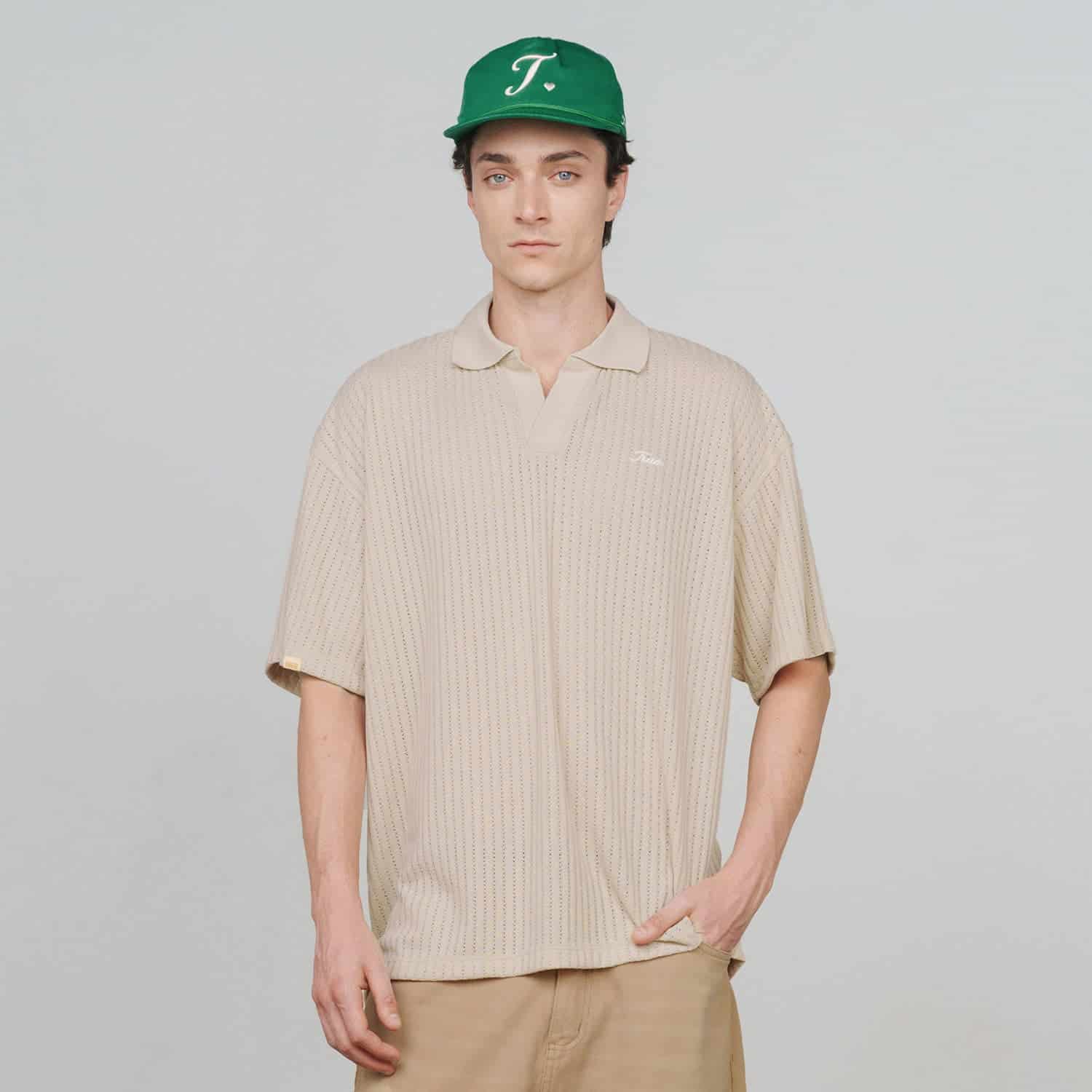 Knit Resort Polo - Sand - miniatura 5