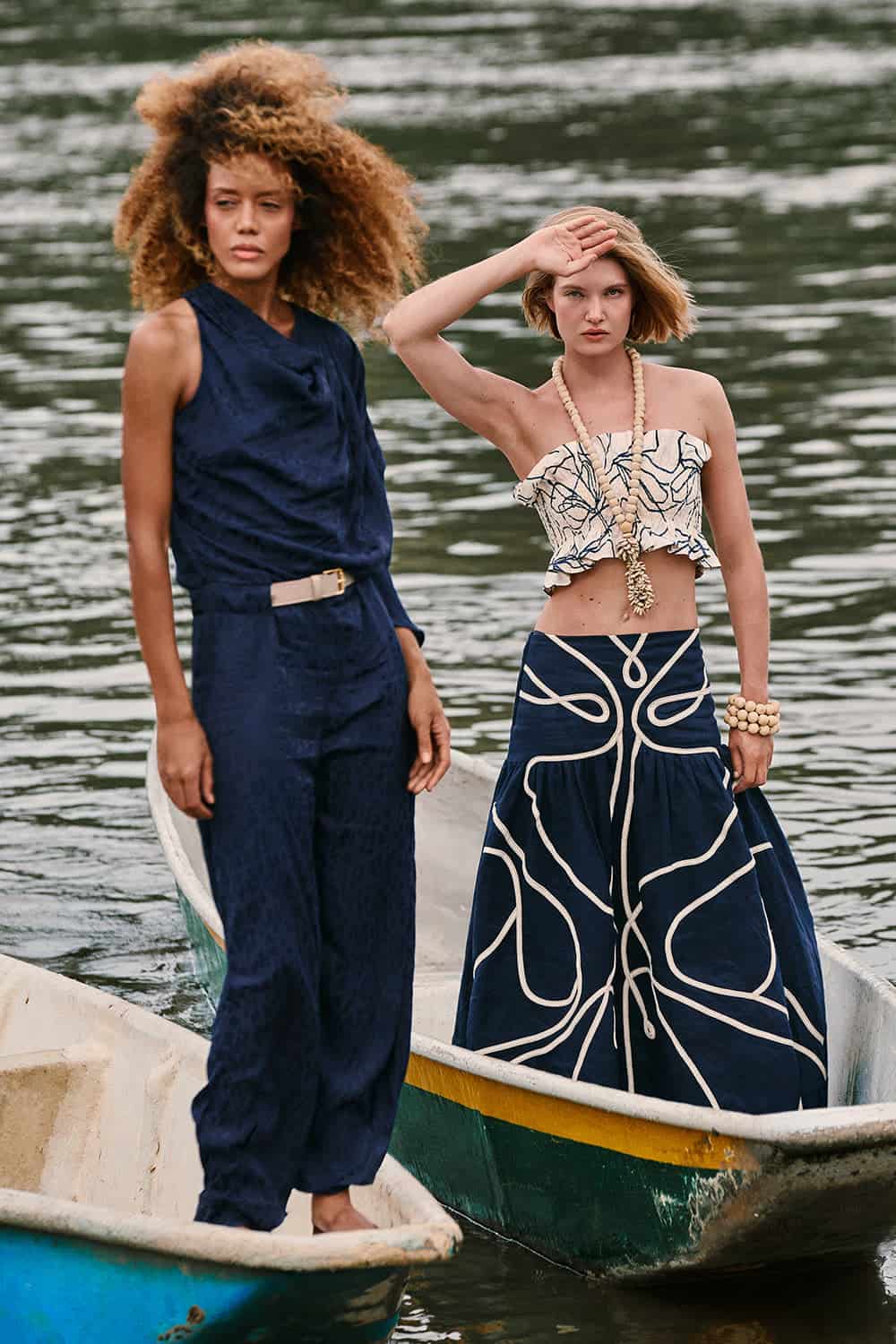 Enterizo tierra umbria azul navy - miniatura 3