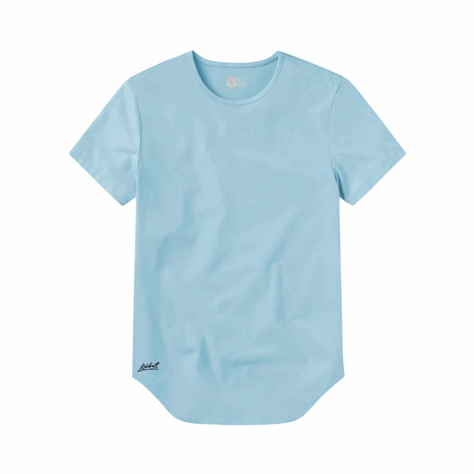 Camiseta Básica Curve Azul Claro - miniatura 2