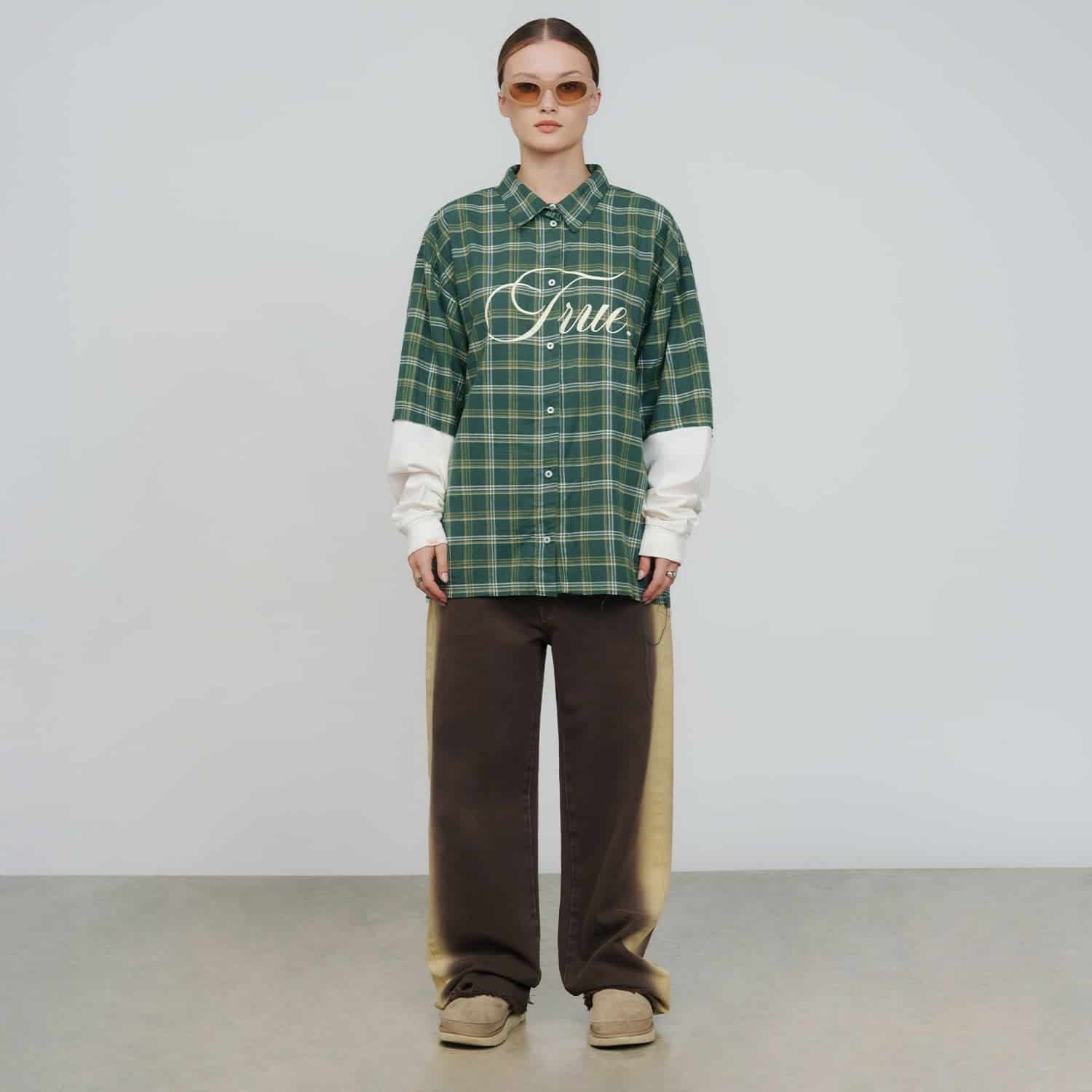 Sideburn Mid-Rise Pants - Brown - miniatura 3