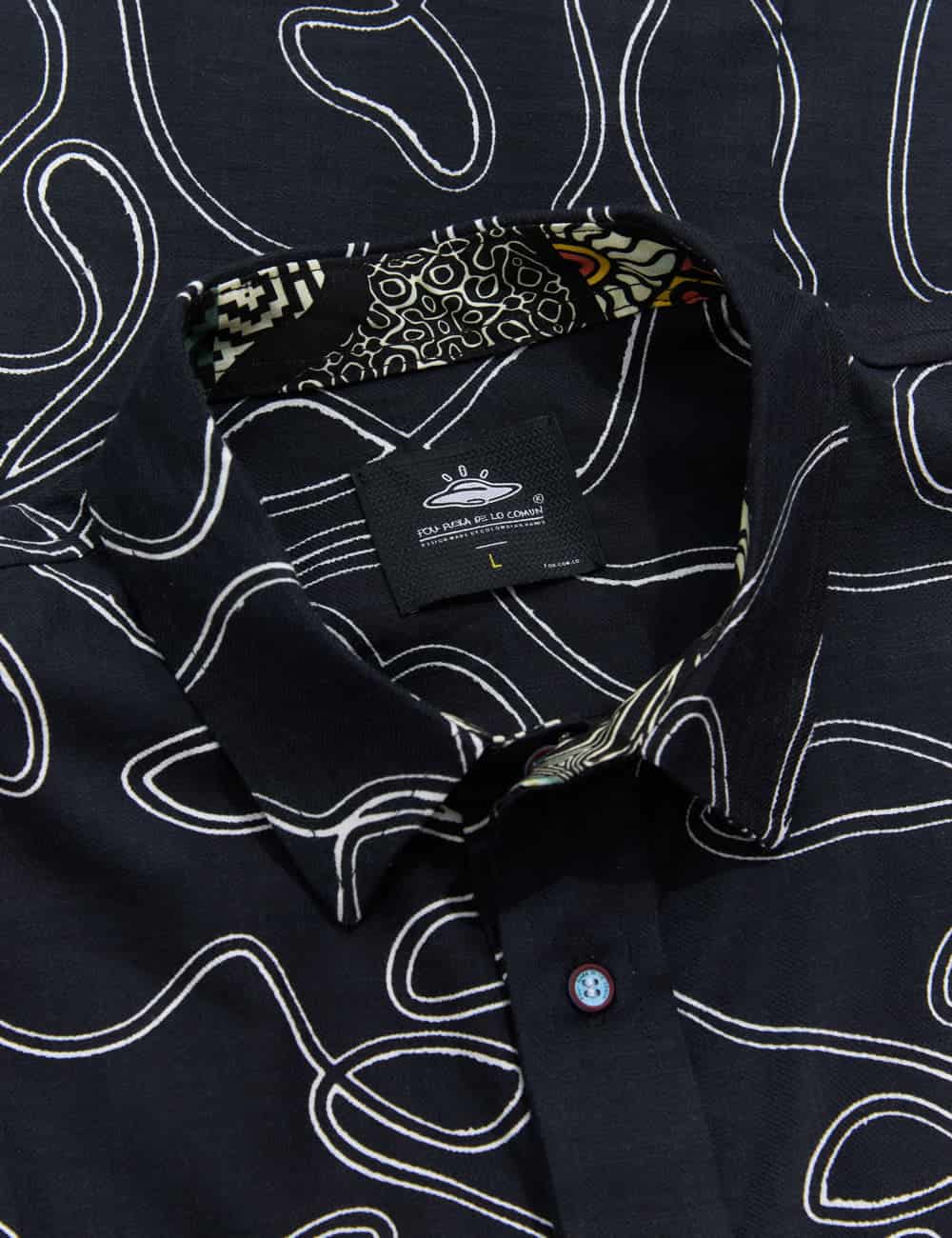 Camisa Regular Fit Born negro Hombre - miniatura 9