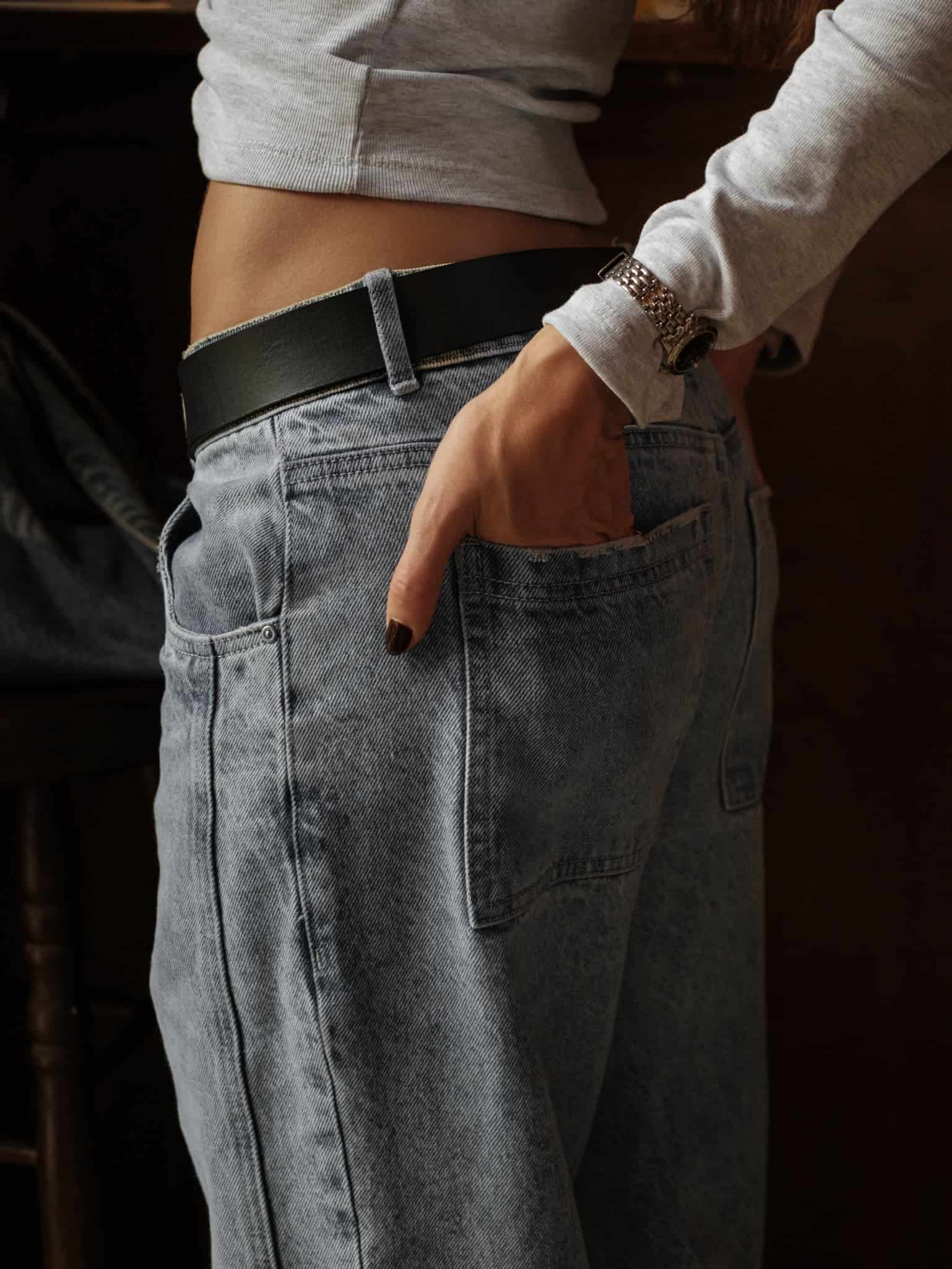 LOOSE CORD JEAN - DIRTY WASH CLEAR BLUE - miniatura 5