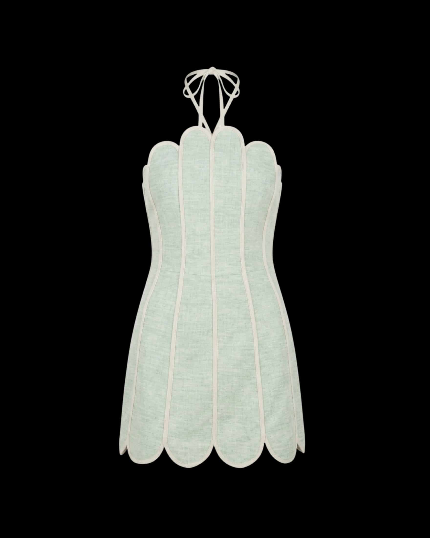 LENNY DRESS SEAFOAM GREEN - miniatura 1
