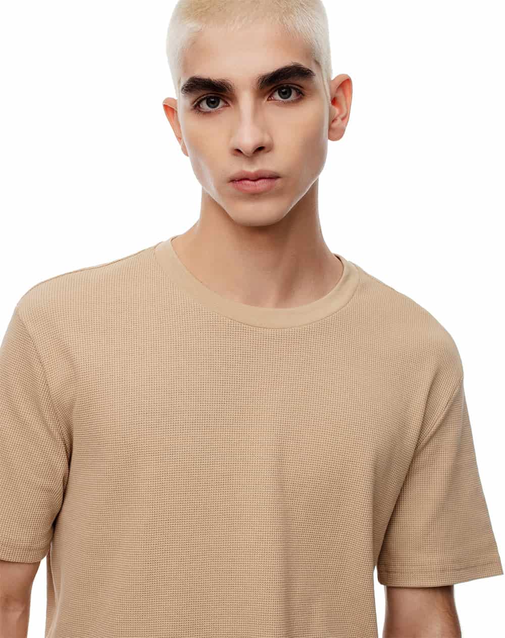 Camiseta relax algodón habano hombre - miniatura 1