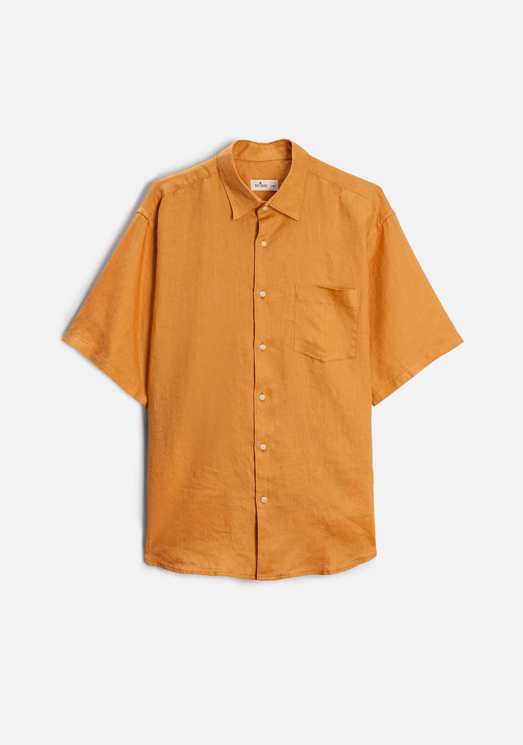 Camisa Lino Harlem Ocre - miniatura 1