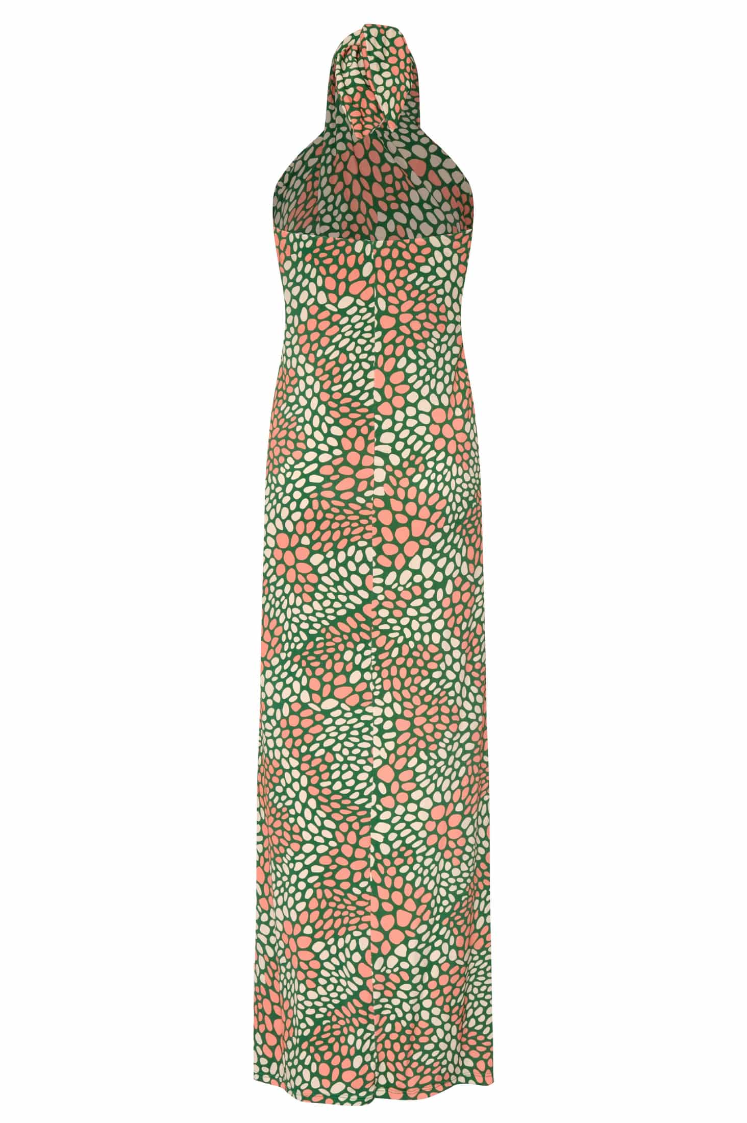 Carey Jersey Maxi Dress / Green Peach Animal Print - miniatura 3