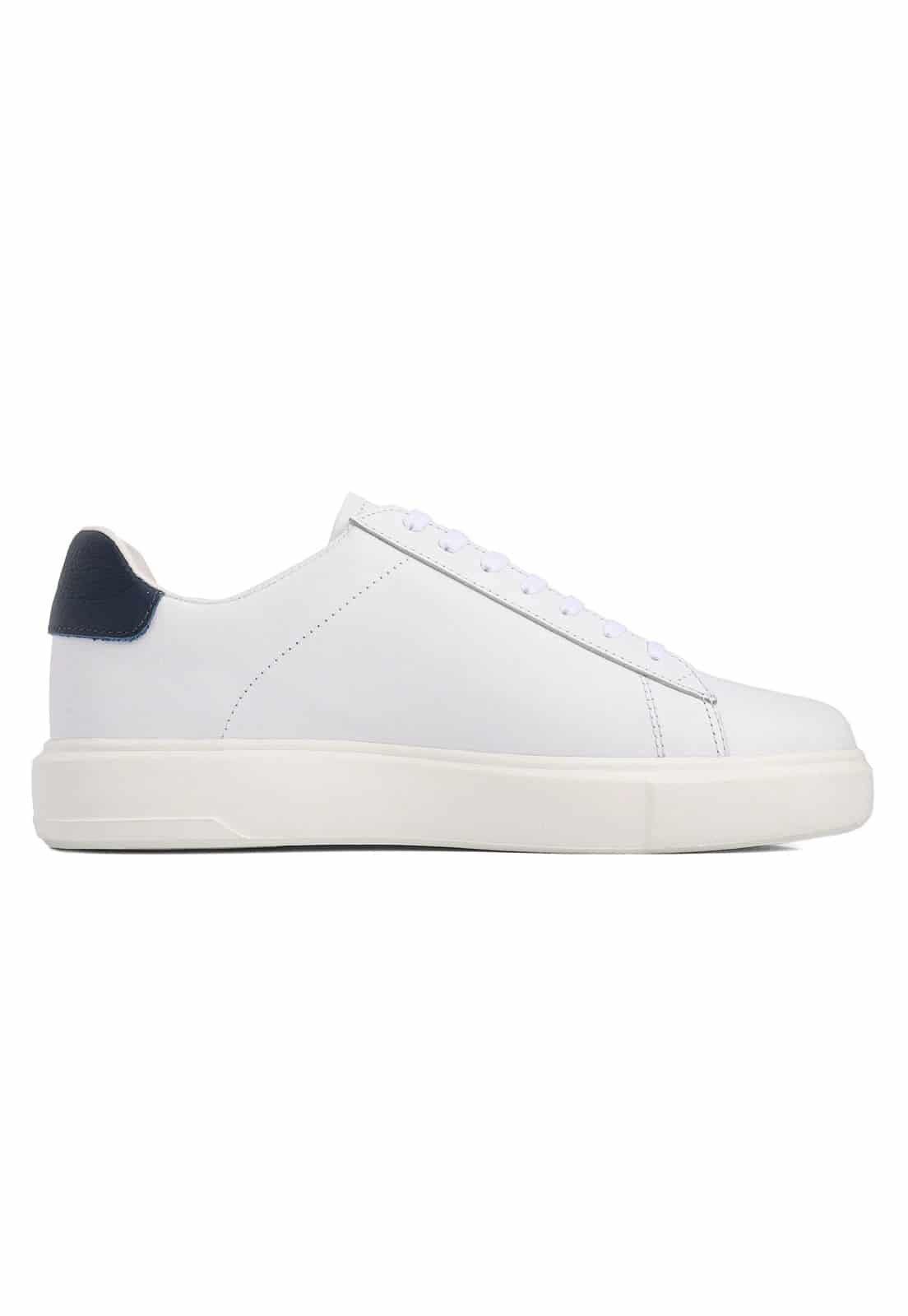 Tenis blancos suela blanca talon azul - miniatura 8