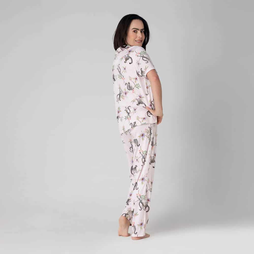 Conjunto de Pijama Pantalón Largo Estampado Lémures. - miniatura 2