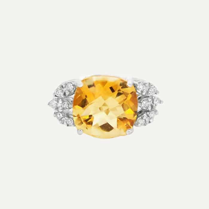 Anillo Citrine Feather - miniatura 1