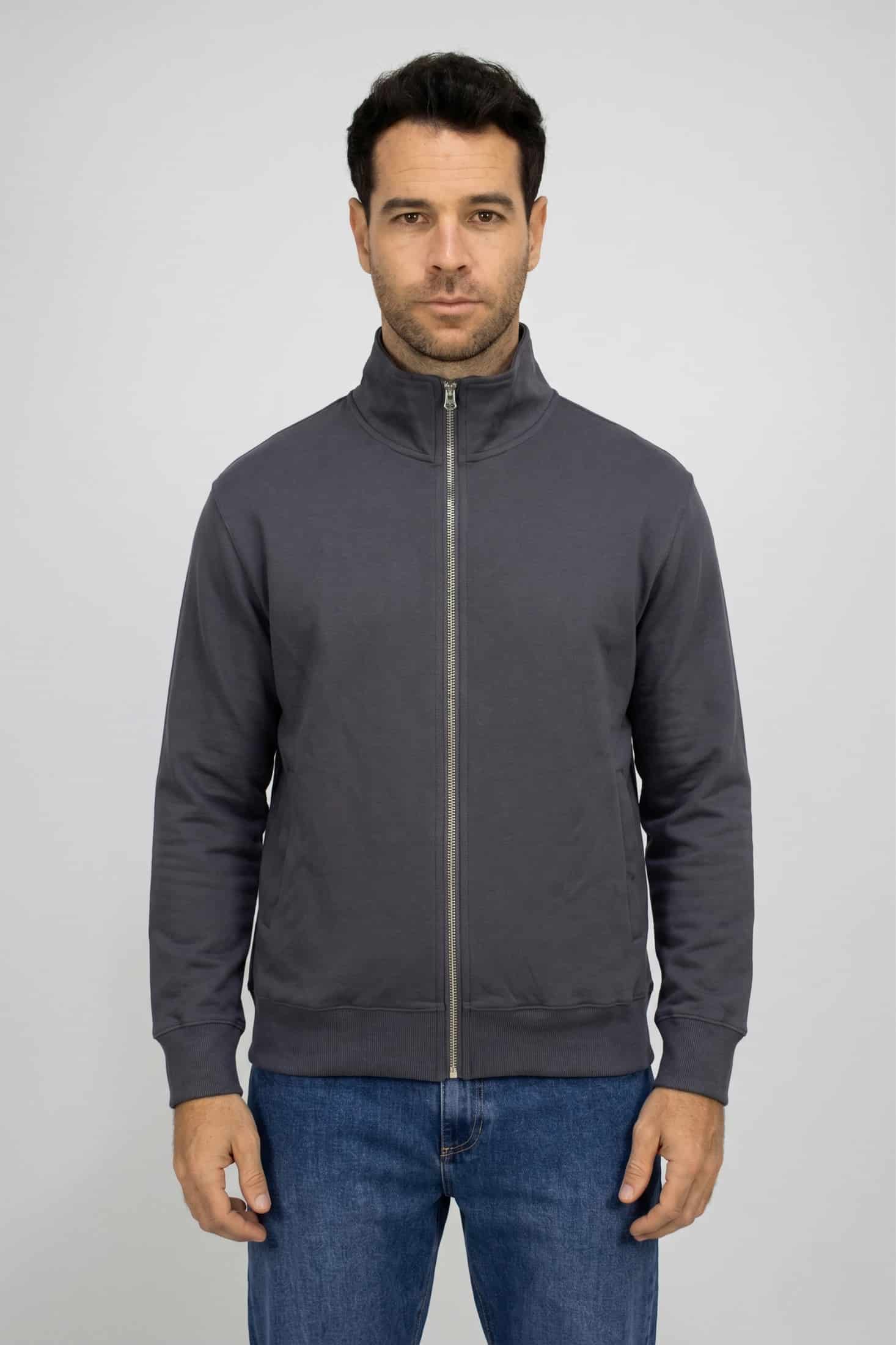 Saco gris con Cremallera para hombre - miniatura 3
